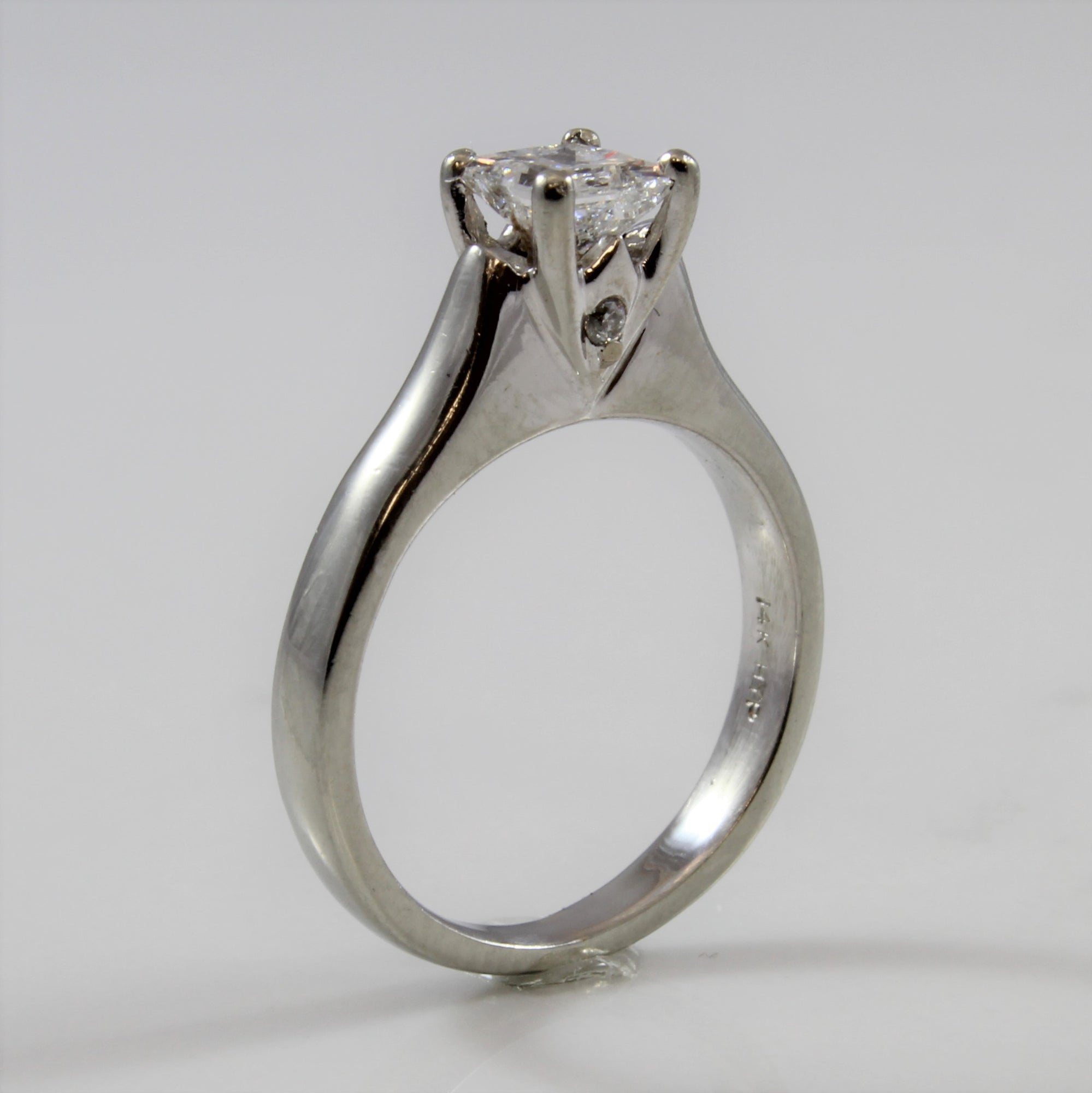 Princess Diamond Solitaire Engagement Ring | 0.52ct | SZ 3.5 |