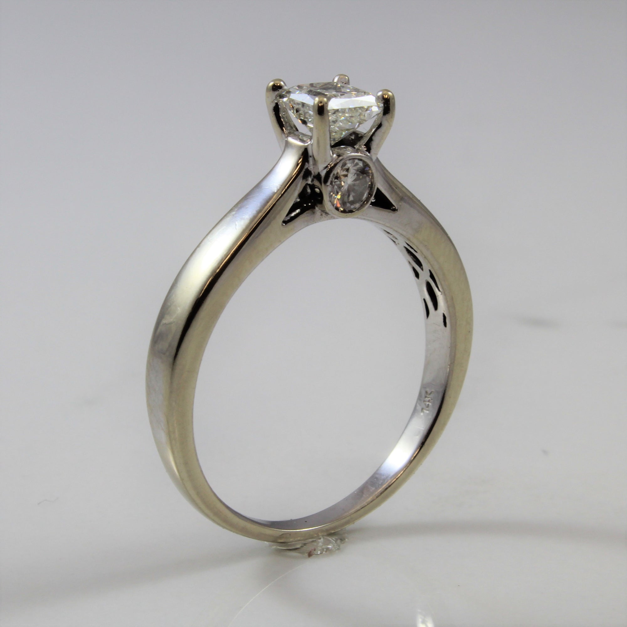 Diamond Detailed Profile Engagement Ring | 1.00 ctw | SZ 9.25 |