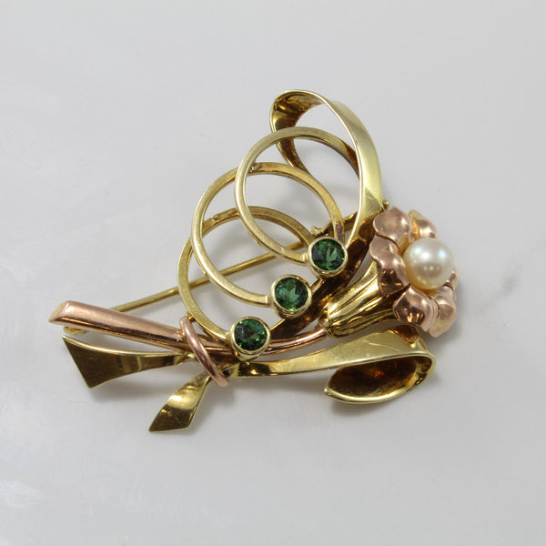 Early 1900s Bouquet Brooch | 1.40ct, 0.60ctw |