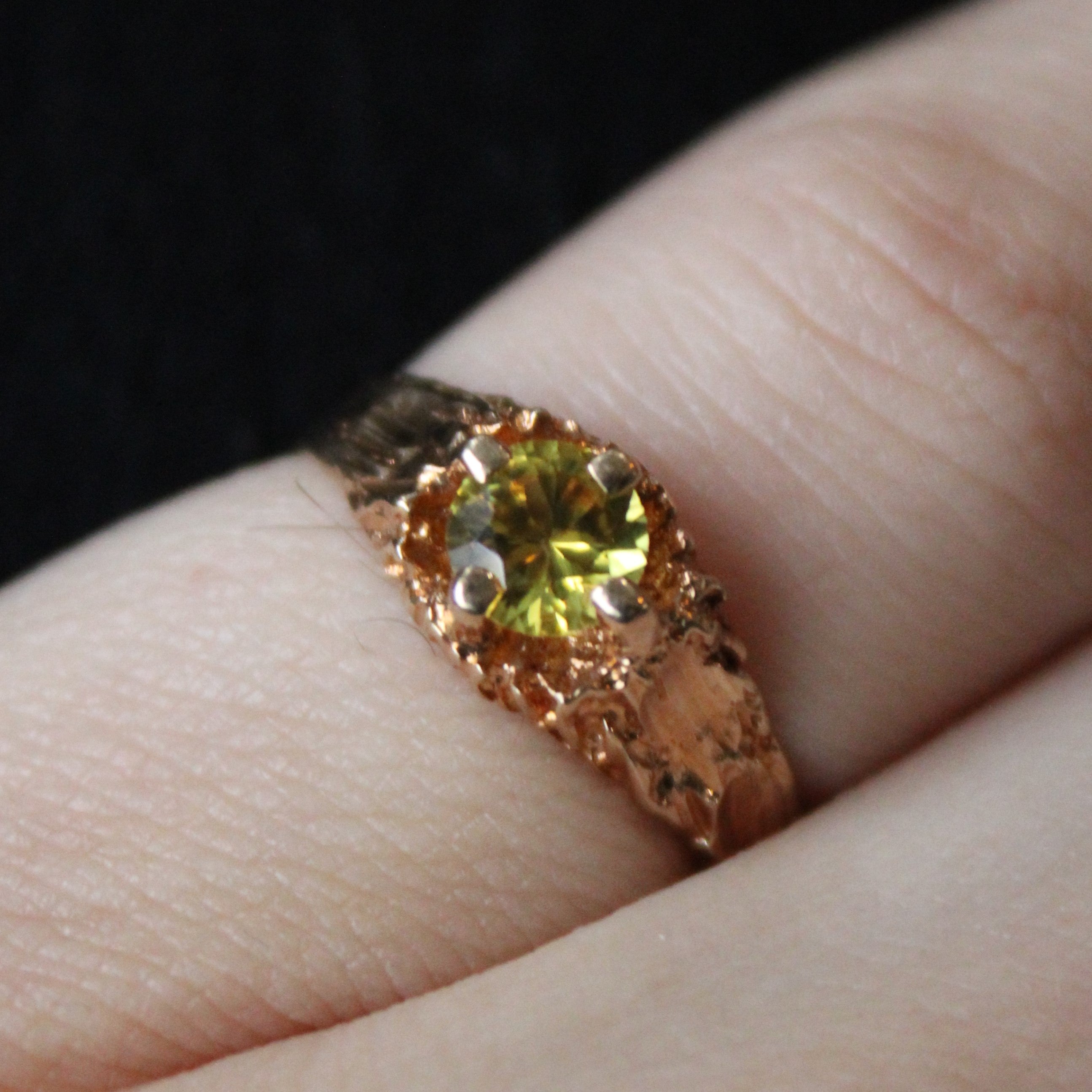Synthetic Yellow Sapphire Ring | 0.52ct | SZ 5 |