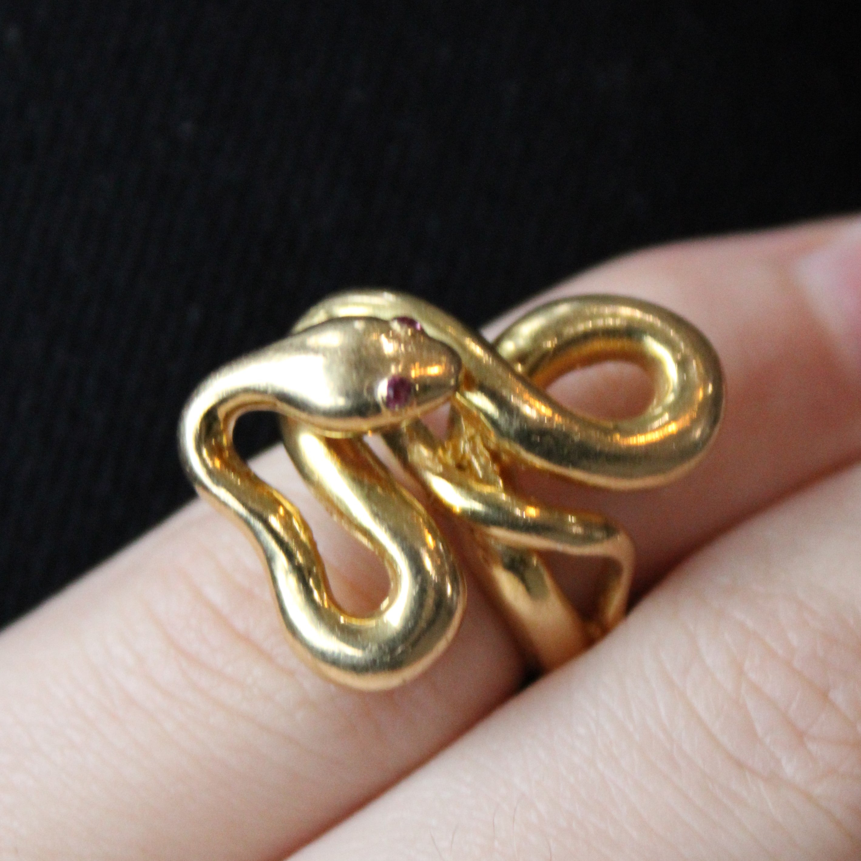 Ruby Twisted Serpent Ring | 0.01ctw | SZ 3 |
