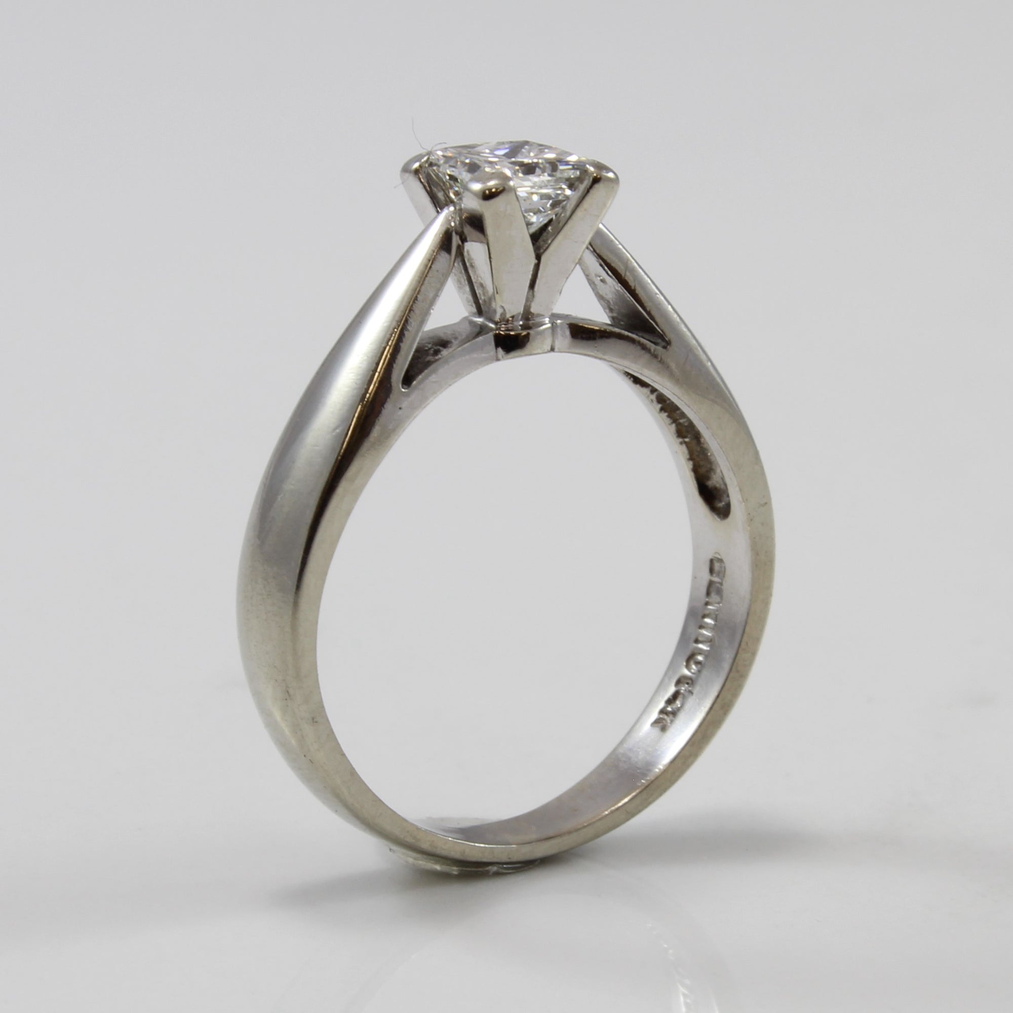 Cathedral Princess Solitaire Diamond Ring | 0.52 ct | SI1, G | SZ 5.5 |