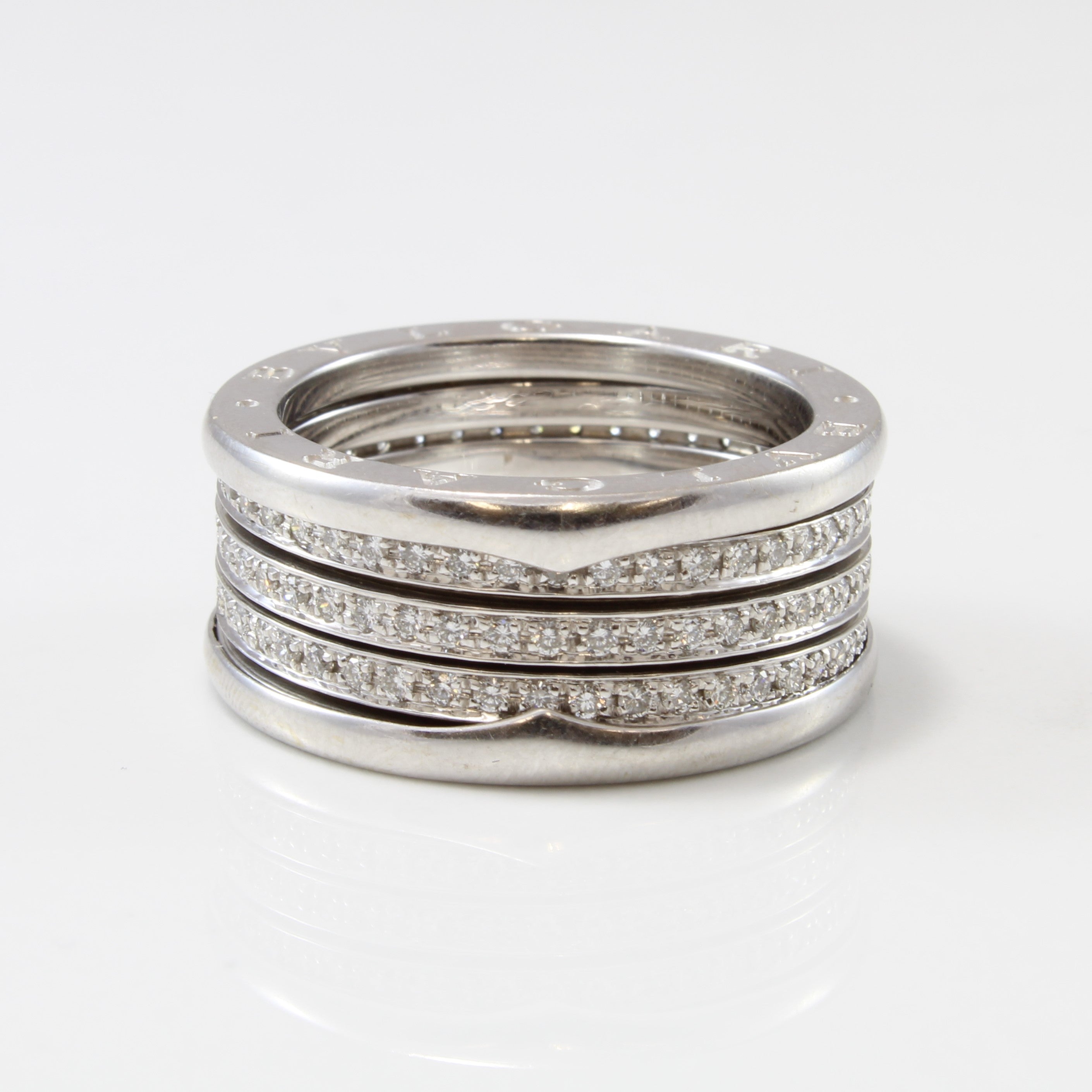 BVLGARI' B.zero1 Four Band Diamond Ring