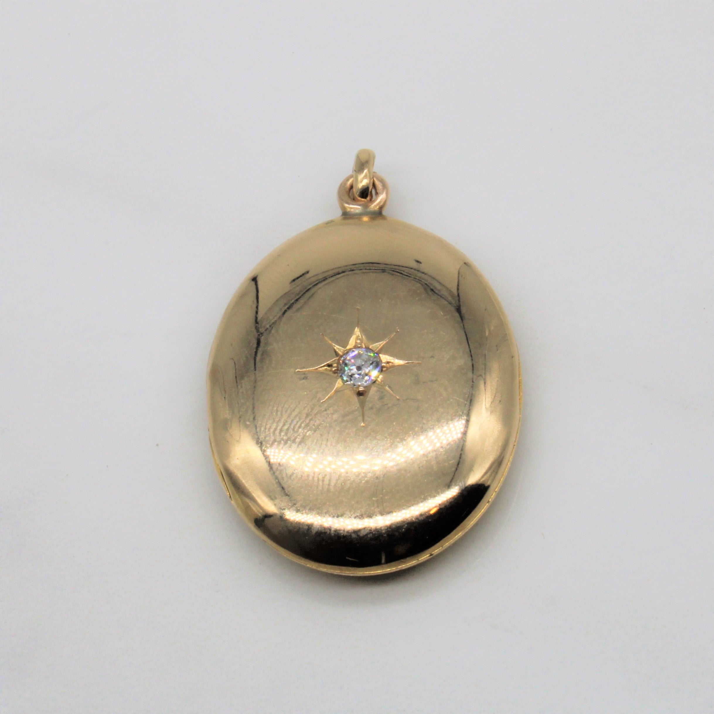 Médaillon en diamant de style édouardien | 0,13 ct | 