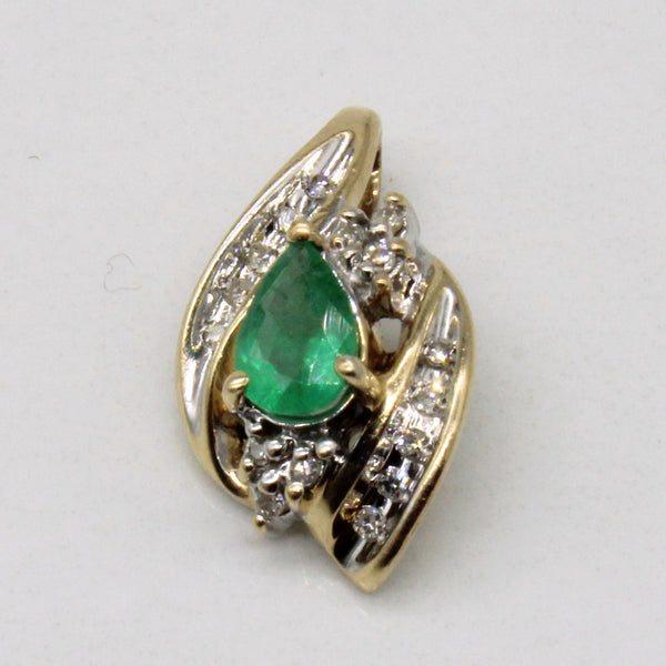 Emerald & Diamond Pendant | 0.55ct, 0.07ctw |