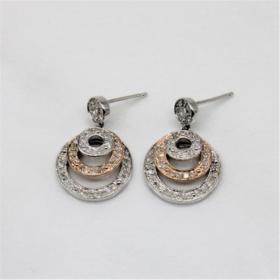 Circle Drop Diamond Earrings | 0.25ctw |