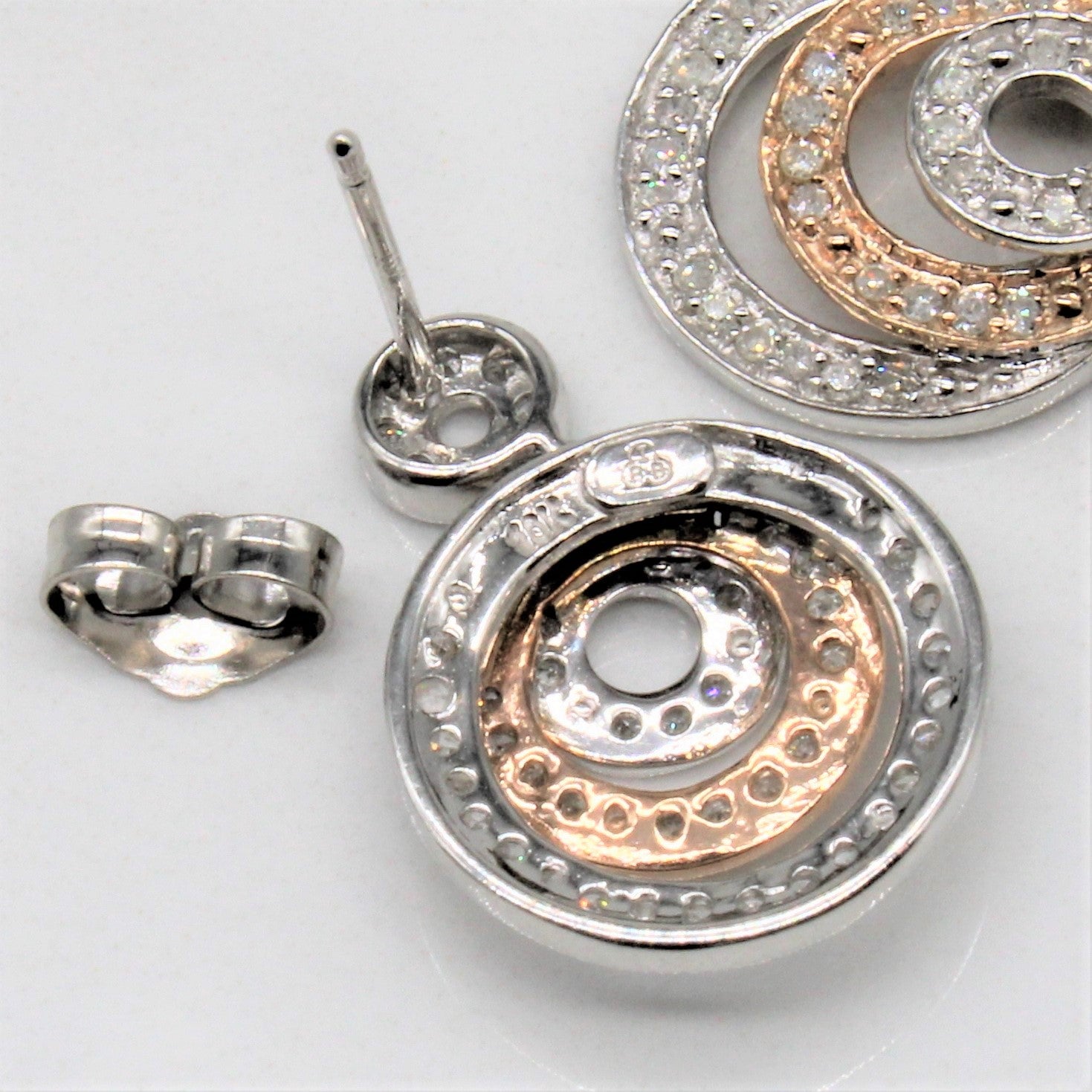 Circle Drop Diamond Earrings | 0.25ctw |
