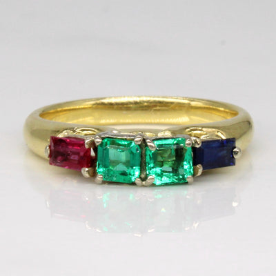 High Set Multi Gem Ring | 0.78ctw | SZ 6 |