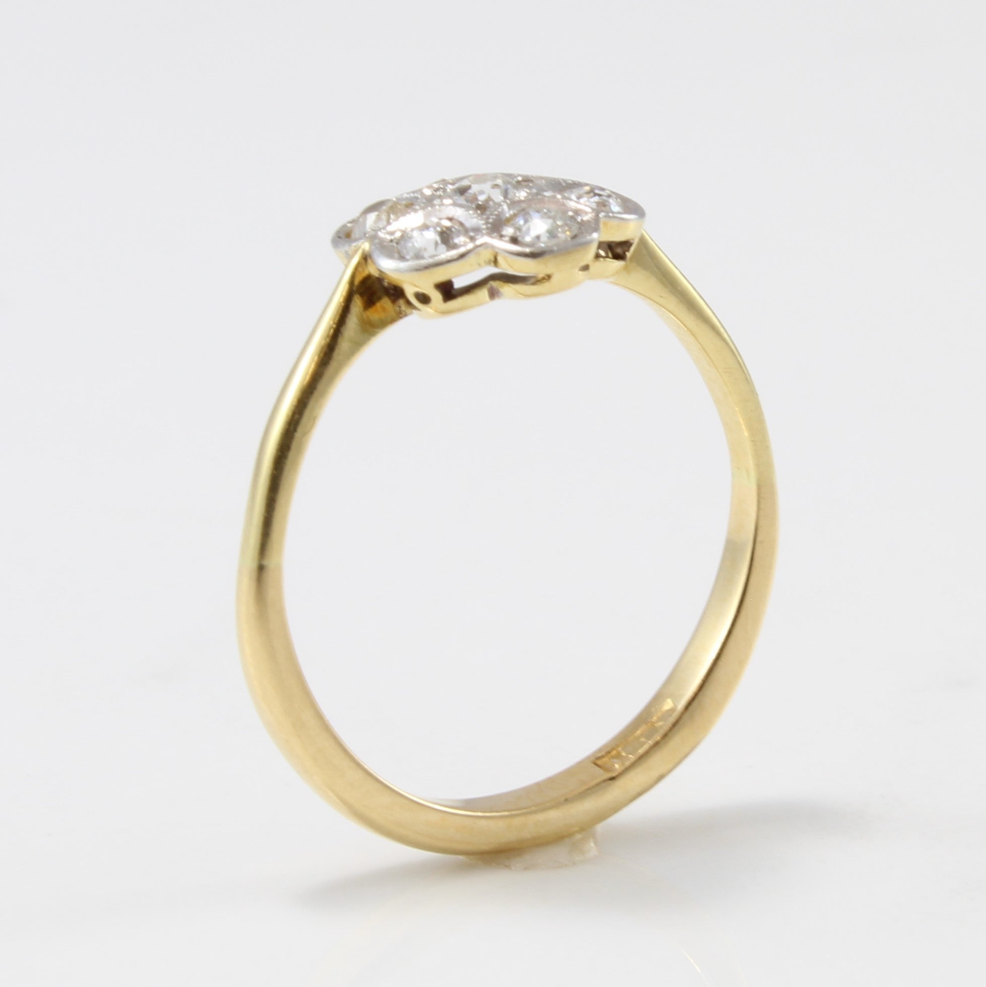 Edwardian Floral Diamond Ring | 0.32 ctw | SZ 5.75 |