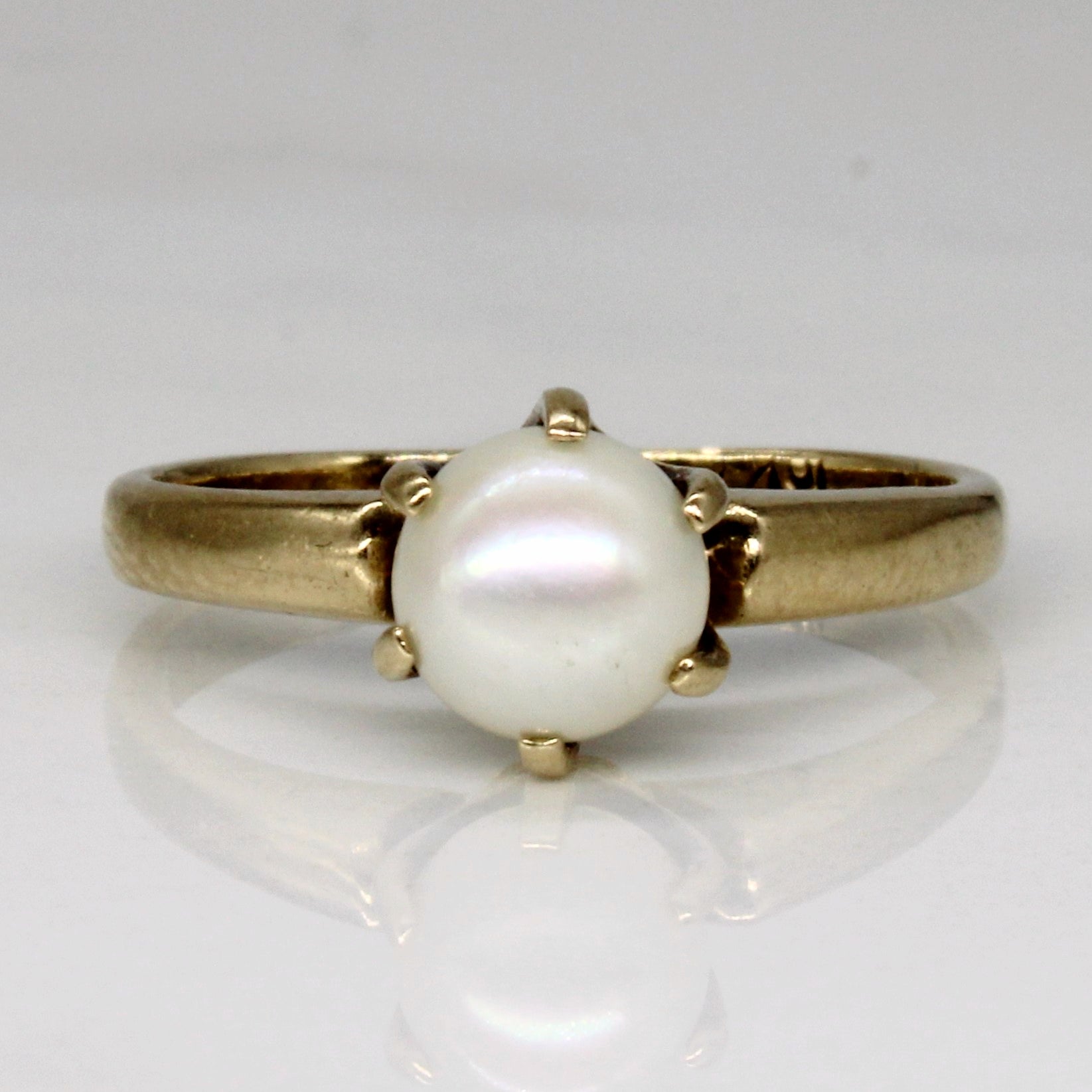 Claw Set Pearl Solitaire Ring | SZ 5.25 |