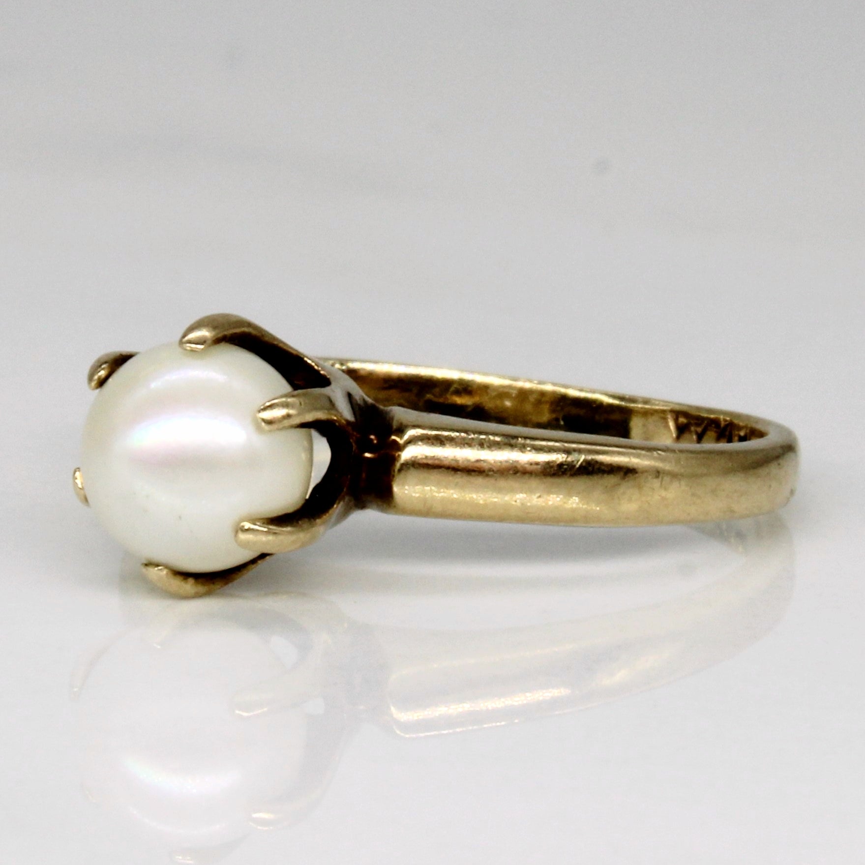 Claw Set Pearl Solitaire Ring | SZ 5.25 |
