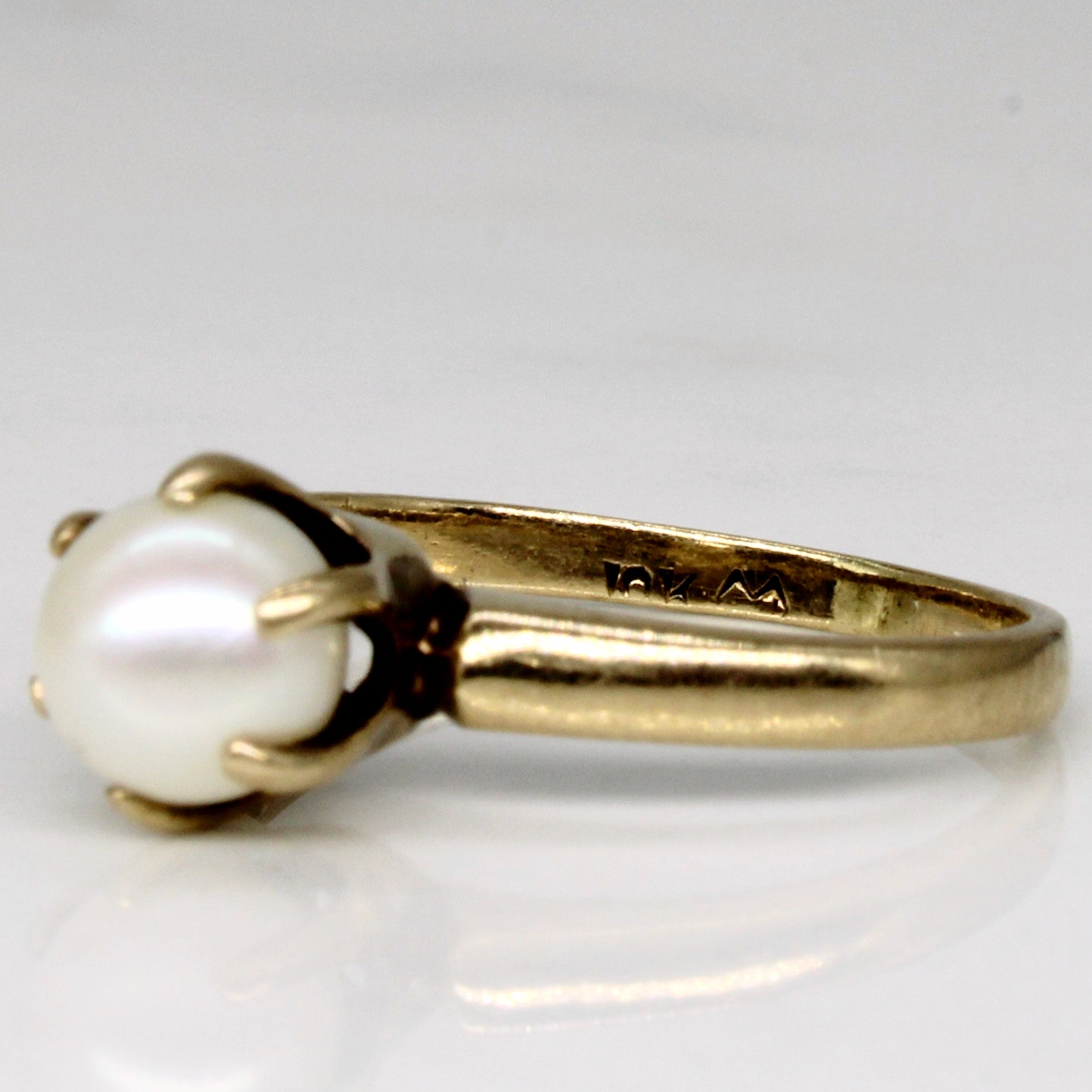 Claw Set Pearl Solitaire Ring | SZ 5.25 |