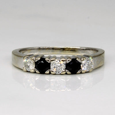 Black & White Diamond Band | 0.50ctw | SZ 6.5 |