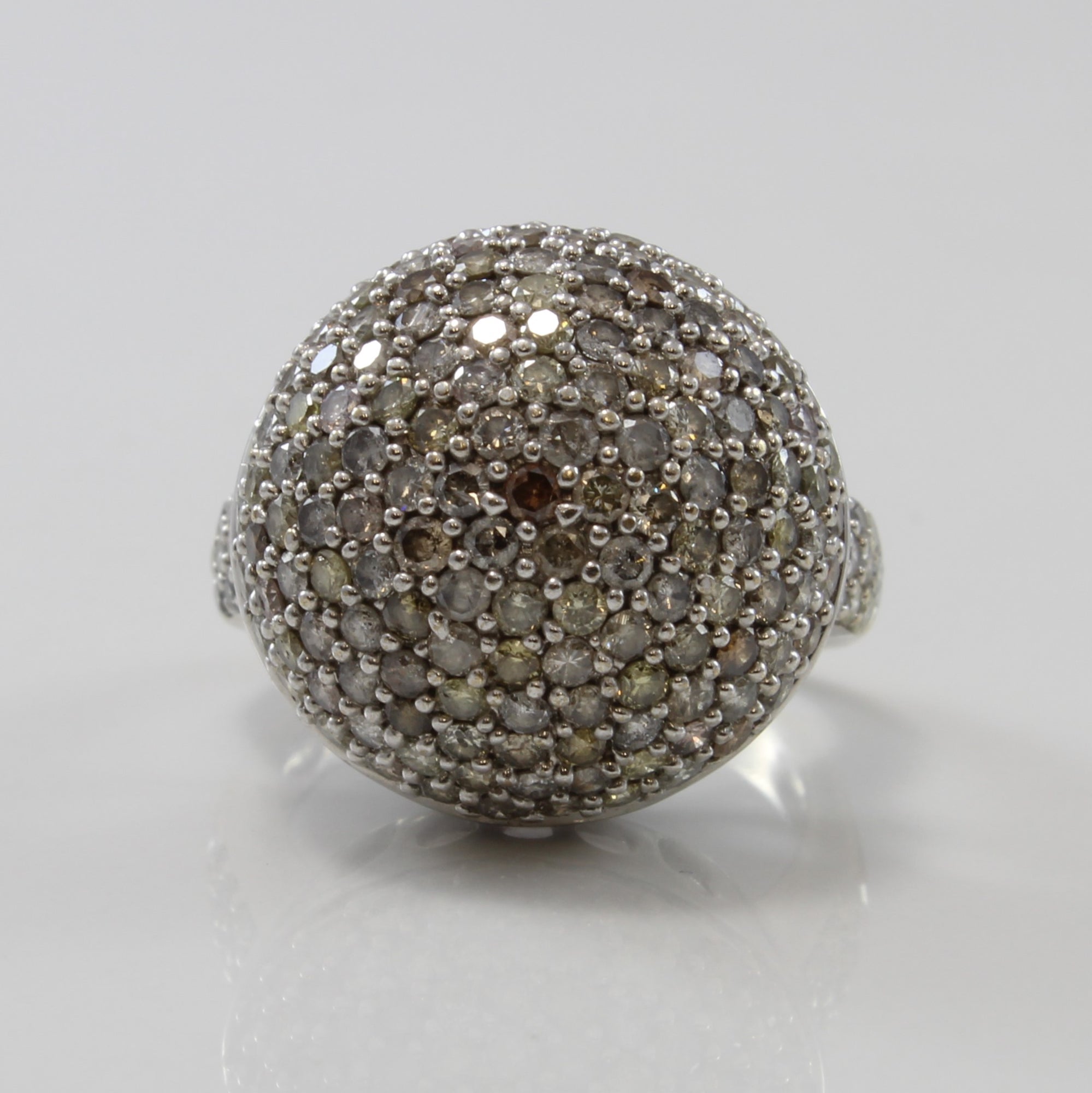 Disco Ball Multi Colour Diamond Ring | 2.53ctw | SZ 5.25 |