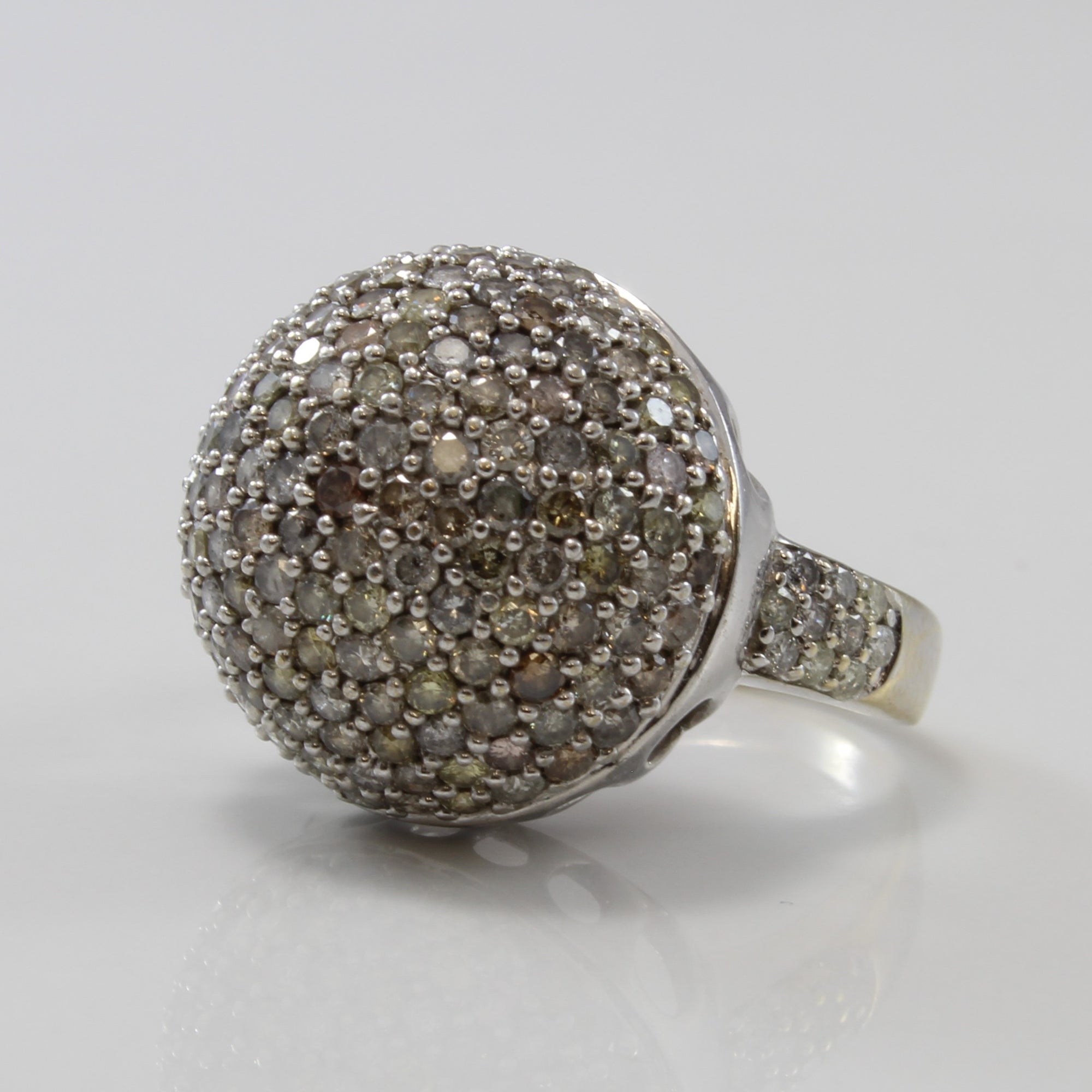 Disco Ball Multi Colour Diamond Ring | 2.53ctw | SZ 5.25 |