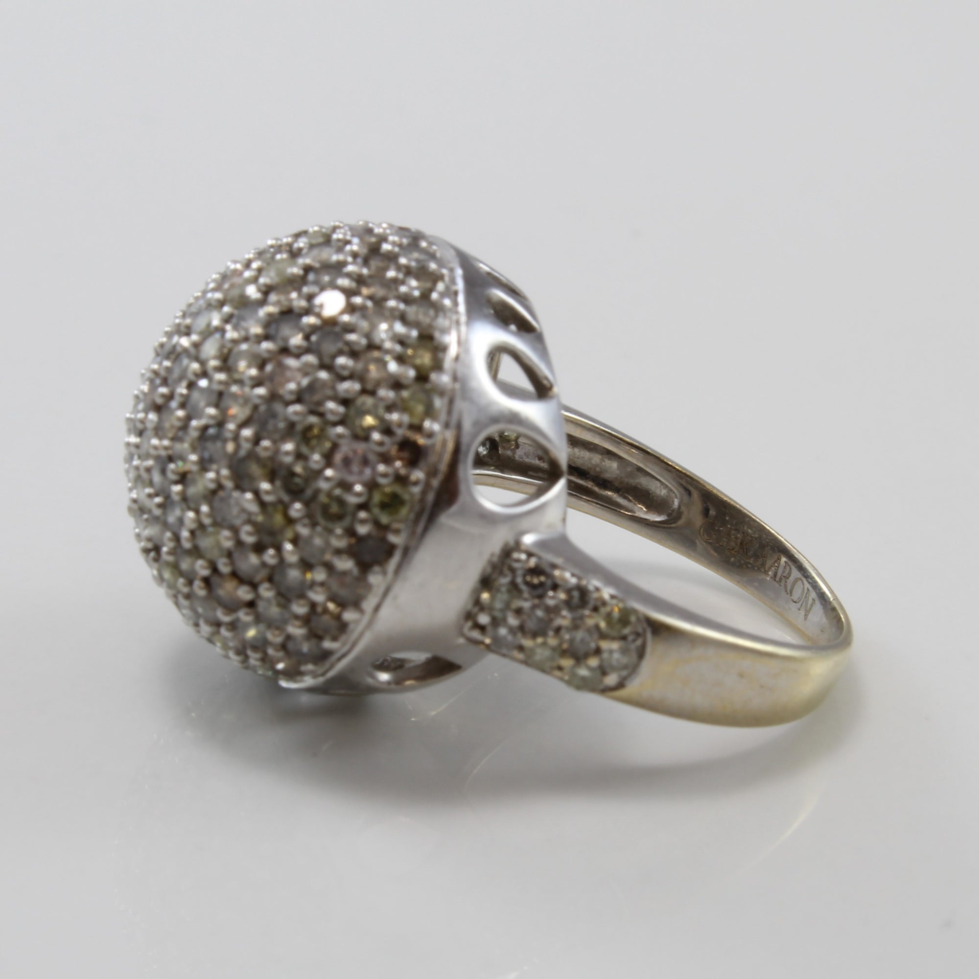 Disco Ball Multi Colour Diamond Ring | 2.53ctw | SZ 5.25 |