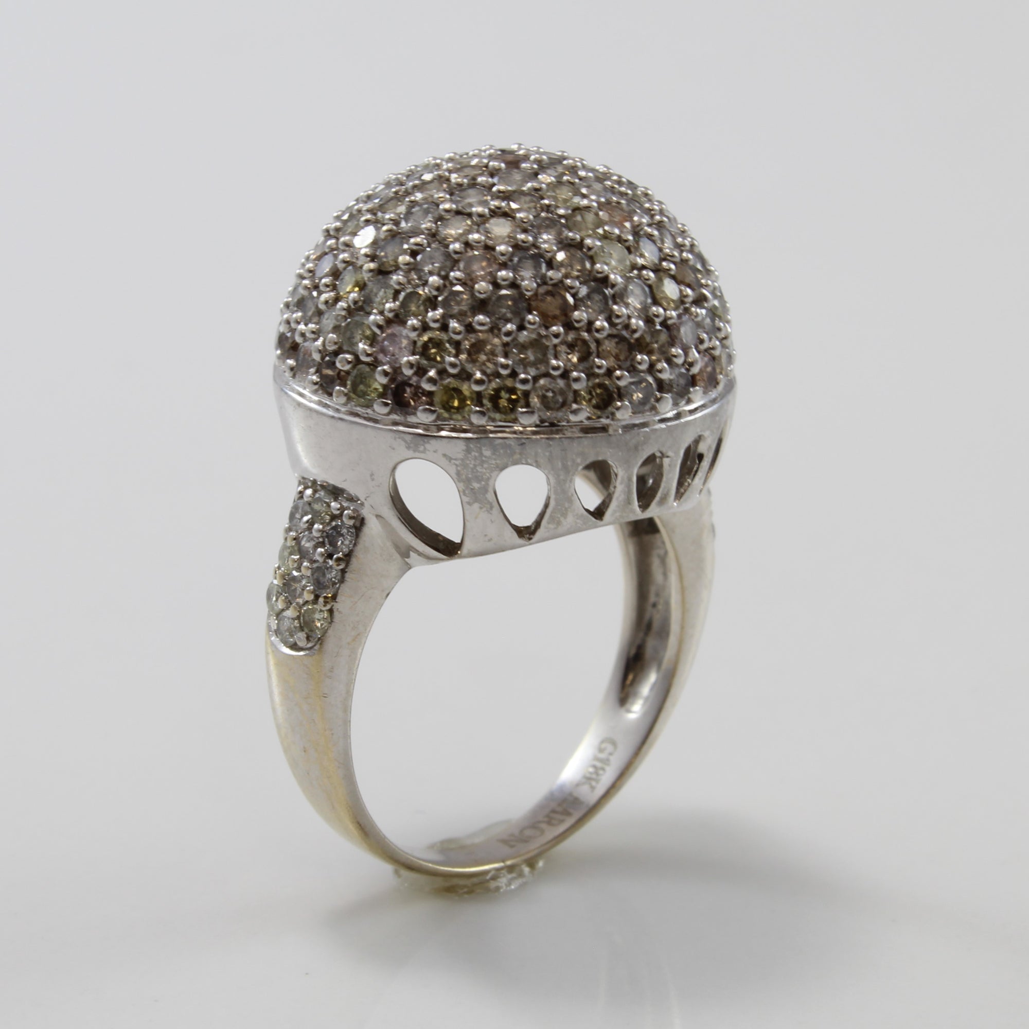 Disco Ball Multi Colour Diamond Ring | 2.53ctw | SZ 5.25 |