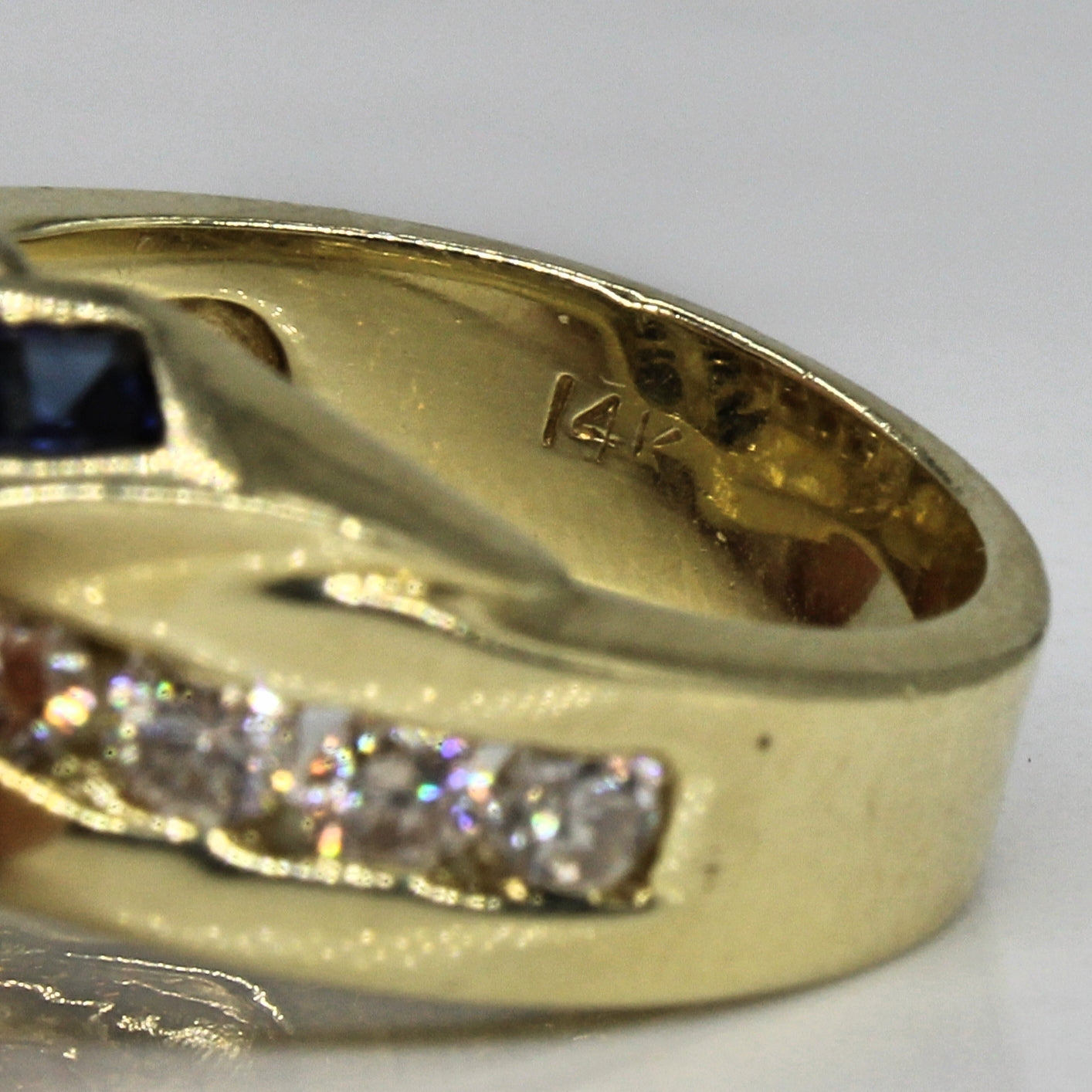 Double Sapphire & Diamond Cascade Ring | 2.30ctw, 0.60ctw | SZ 6.5 |
