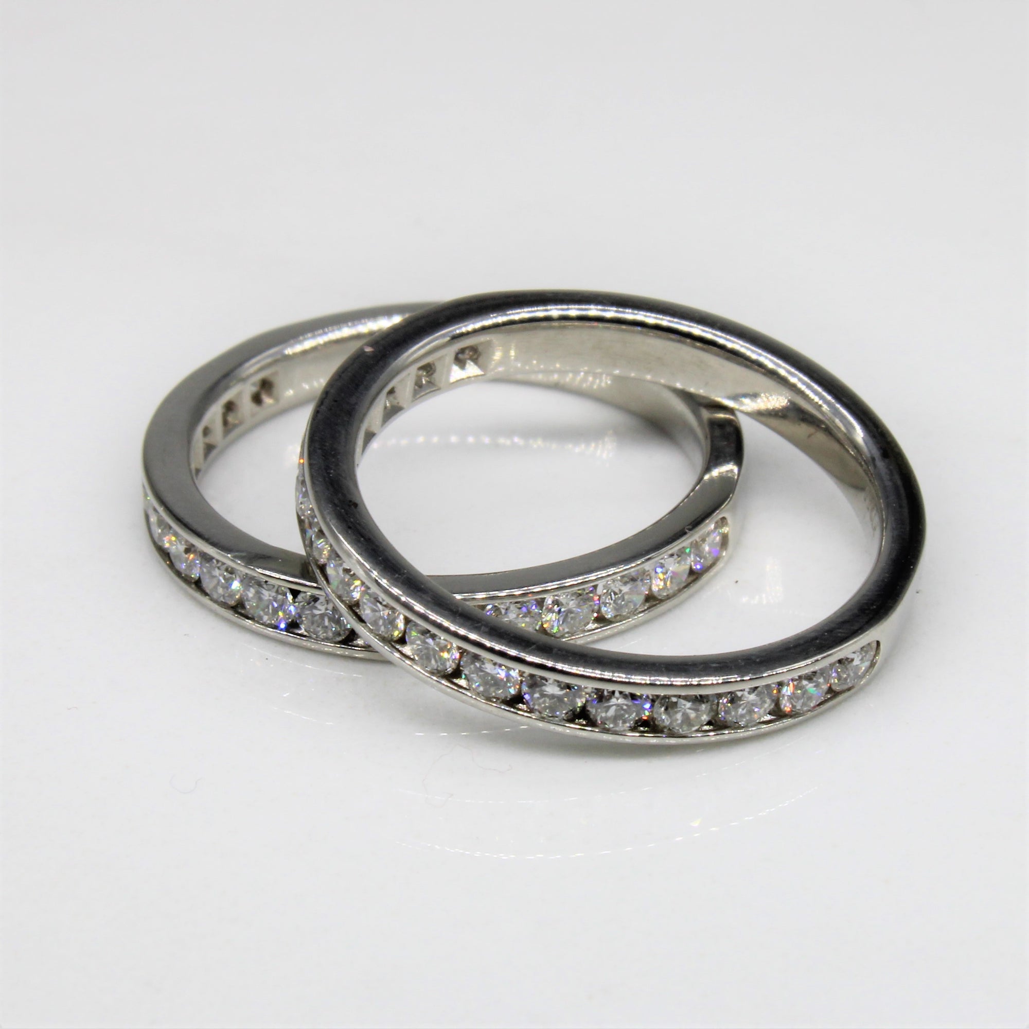 Platinum Diamond Ring Set | 0.70ctw | SZ 5 |