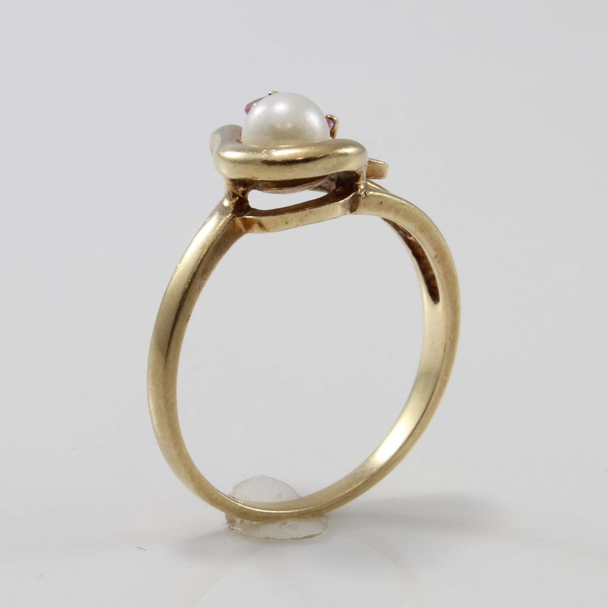 Pearl & Marquise Ruby Ring | 0.60ct, 0.12ctw | SZ 6.25 |