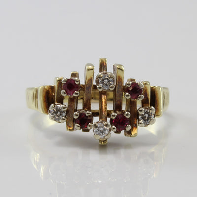Diamond & Ruby Ring | 0.12ctw, 0.28ctw | SZ 8.5 |