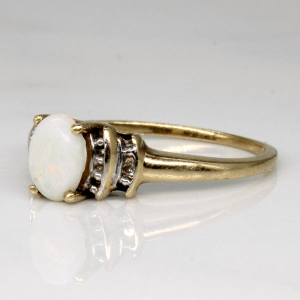 Opal & Diamond Ring | 0.35ct, 0.01ctw | SZ 7 |