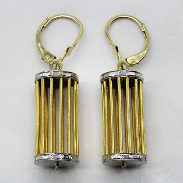 Two Tone Cage Earrings |