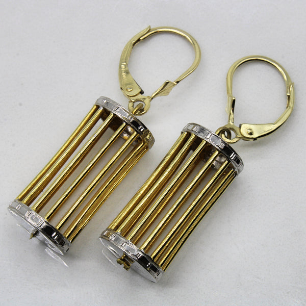 Two Tone Cage Earrings |
