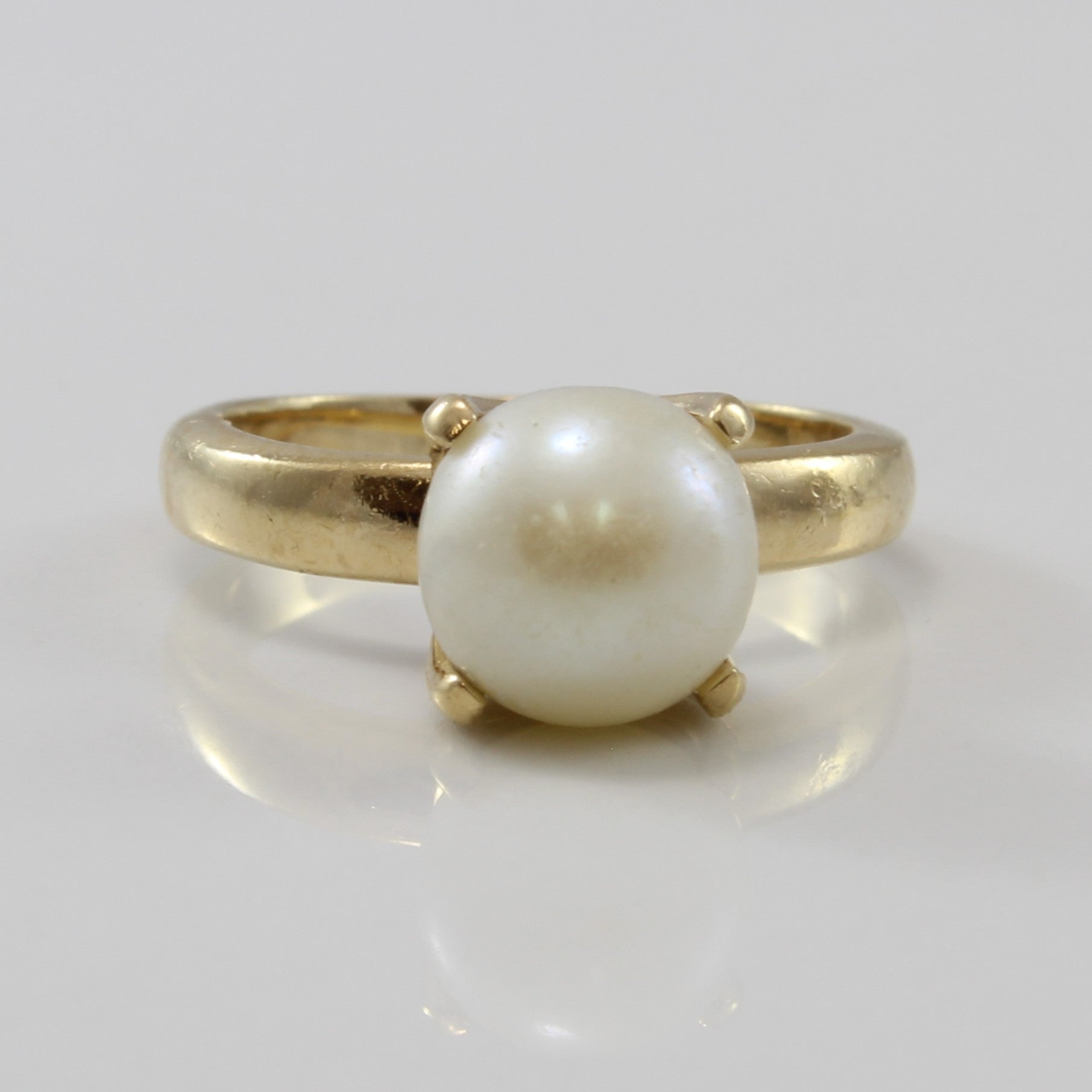 Pearl Solitaire Ring | 2.10ct | SZ 2.25 |