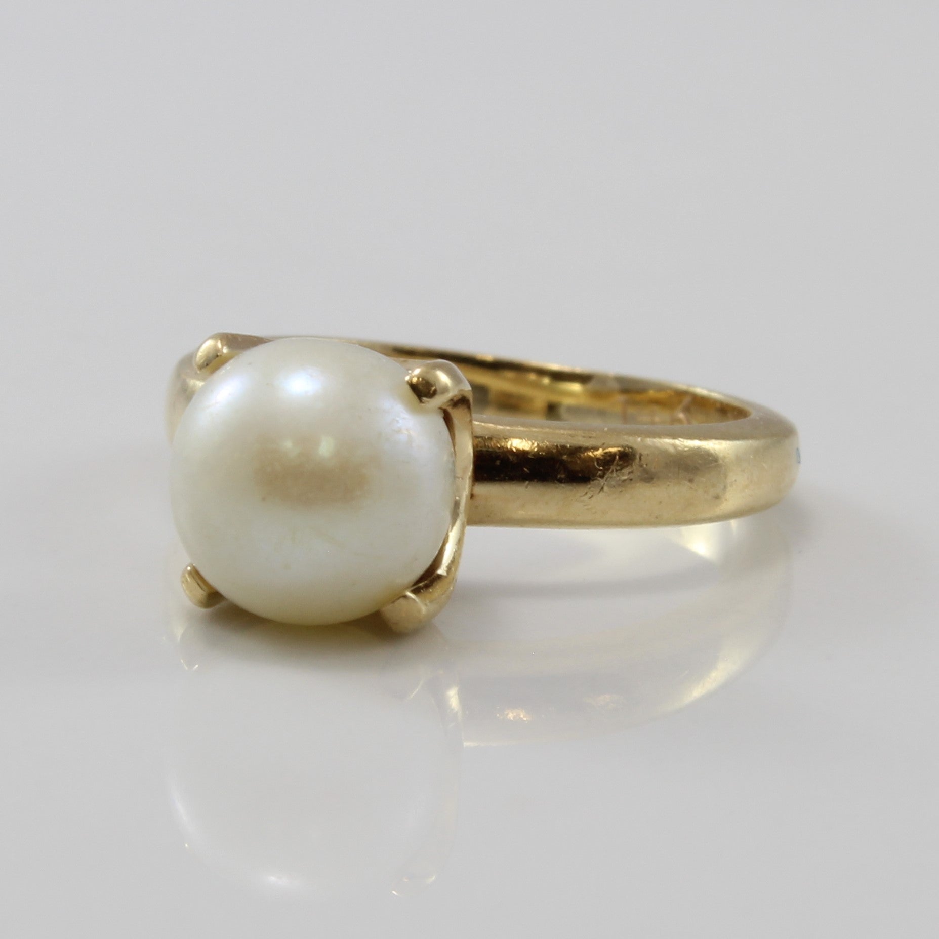 Pearl Solitaire Ring | 2.10ct | SZ 2.25 |