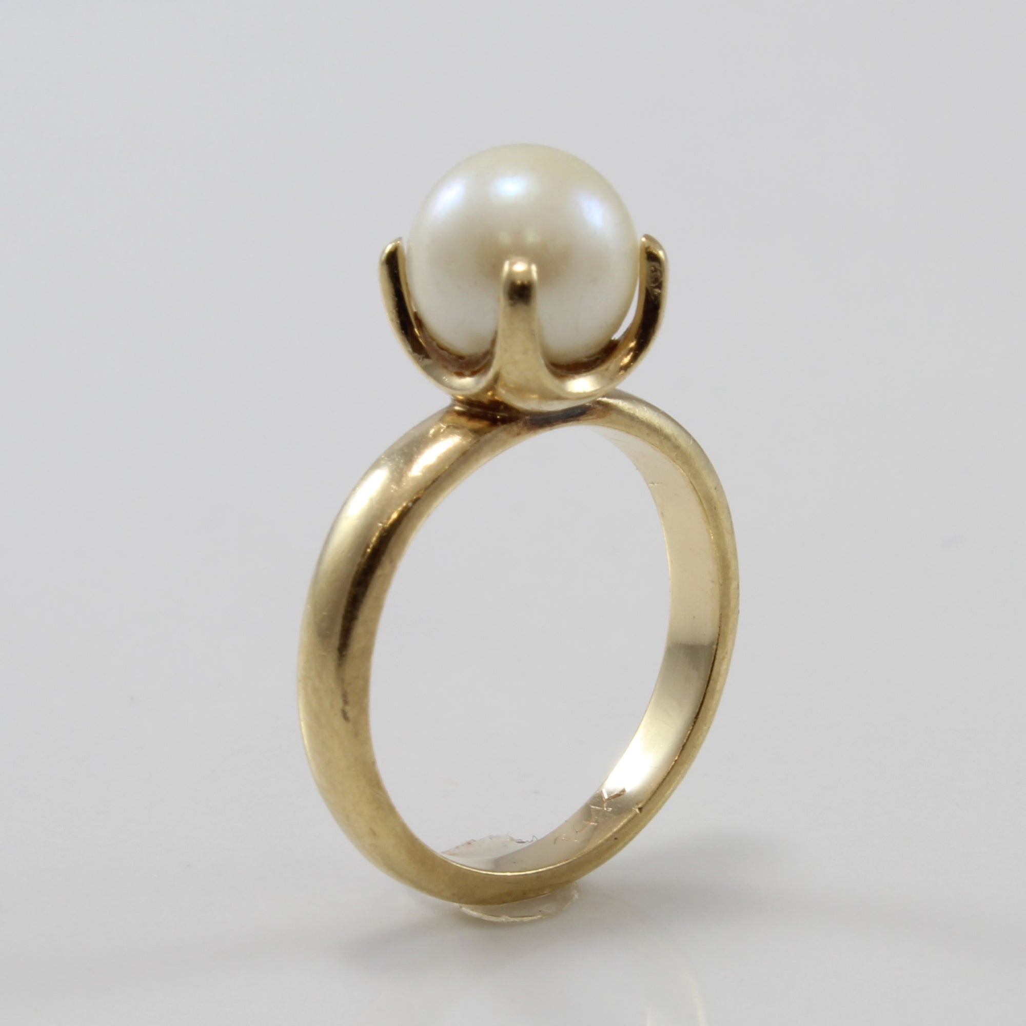 Pearl Solitaire Ring | 2.10ct | SZ 2.25 |