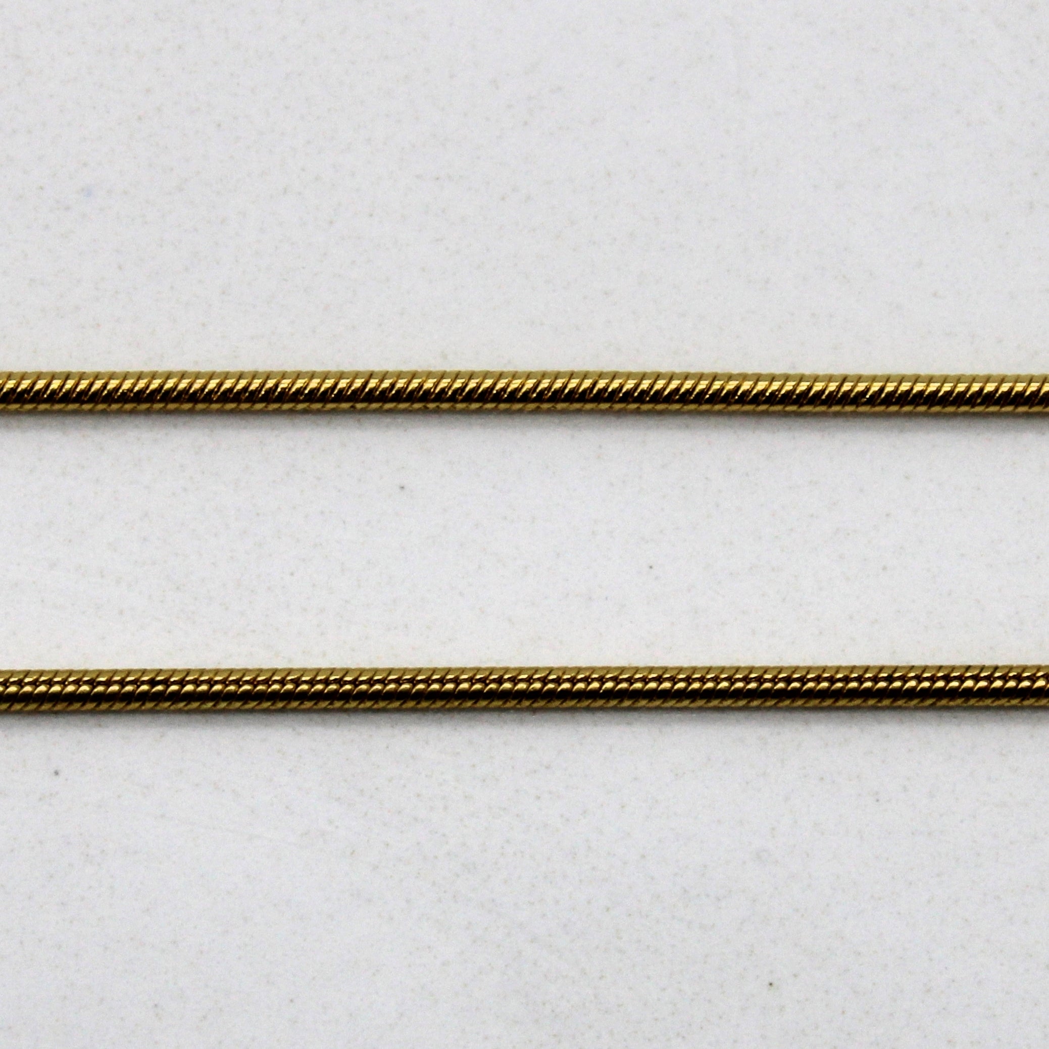 Italian 18k Yellow Gold Snake Chain | 16" |