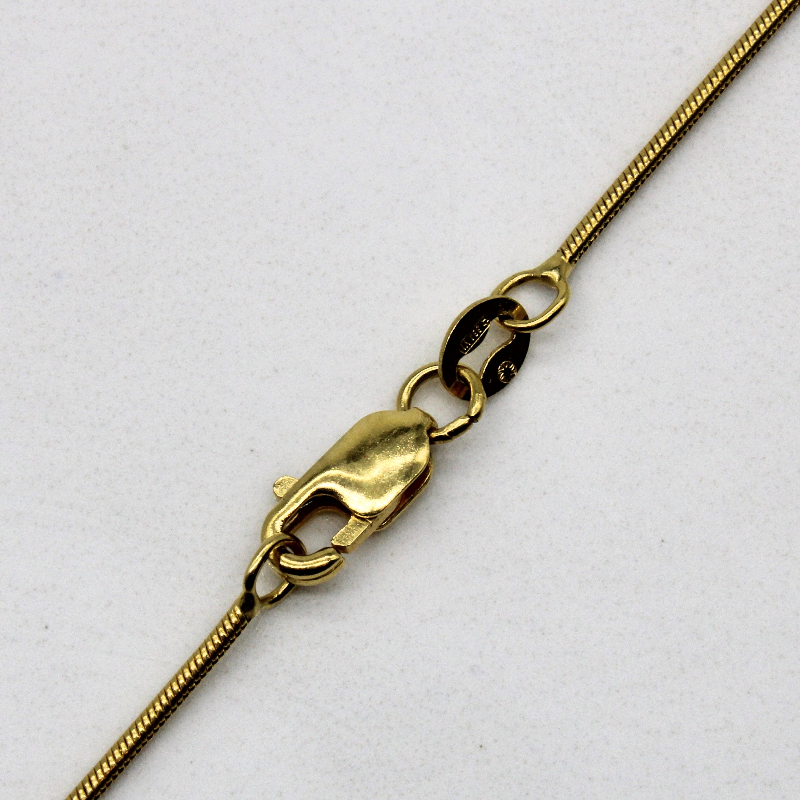 Italian 18k Yellow Gold Snake Chain | 16" |