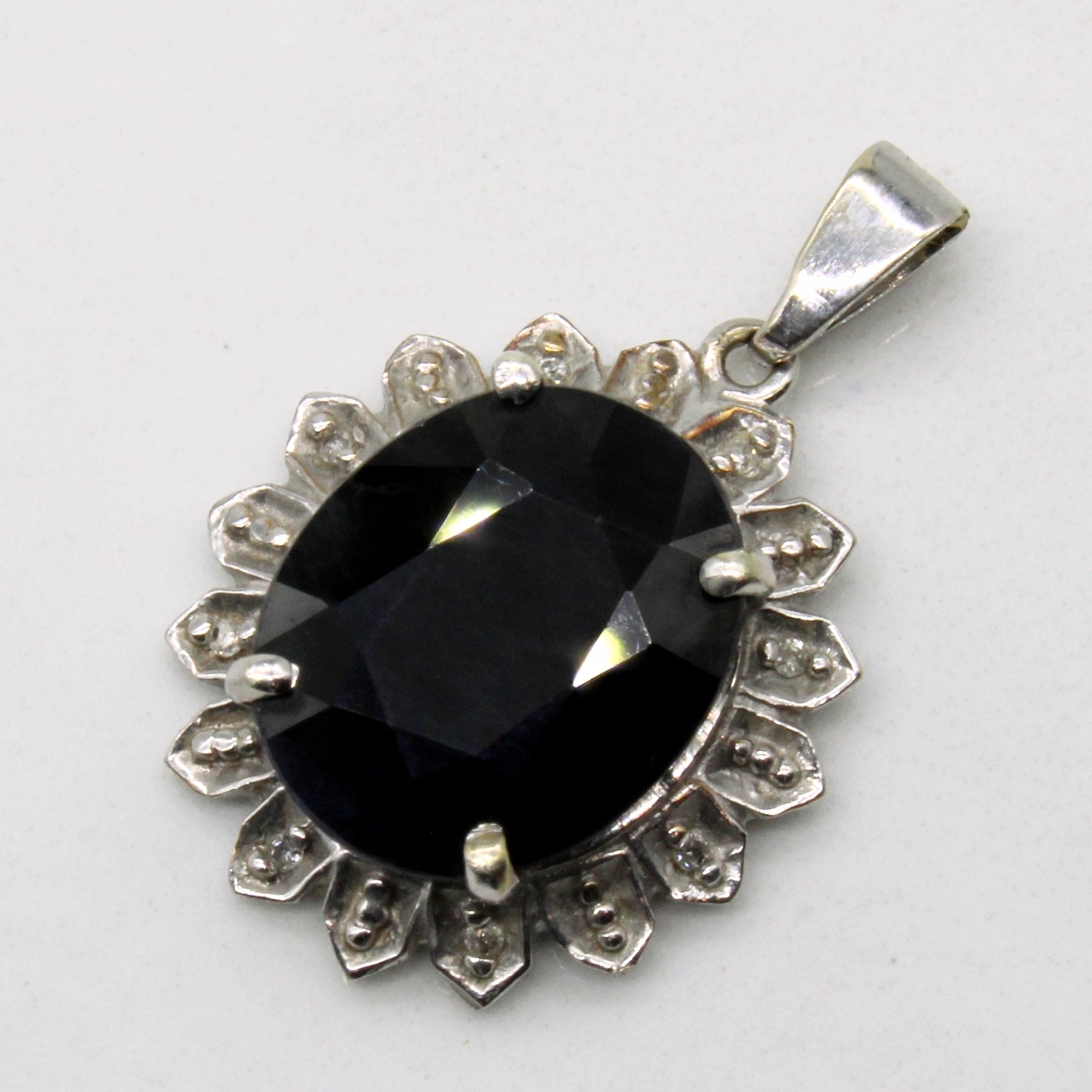 Sapphire & Diamond Pendant | 4.42ct, 0.02ctw |