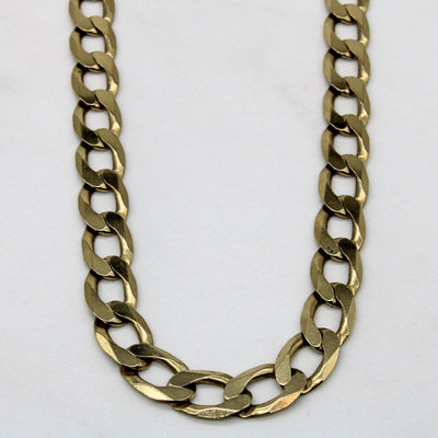 10k Yellow Gold Curb Chain | 21