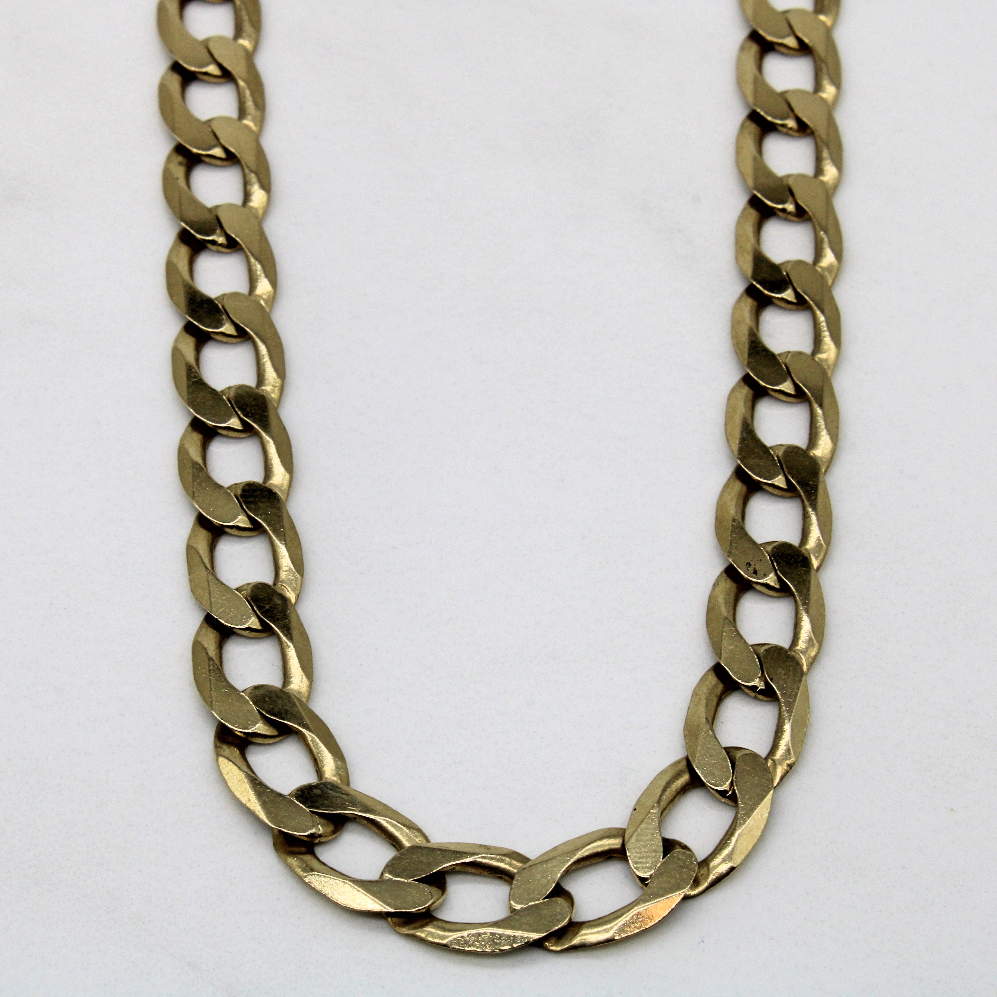 10k Yellow Gold Curb Chain | 21" |