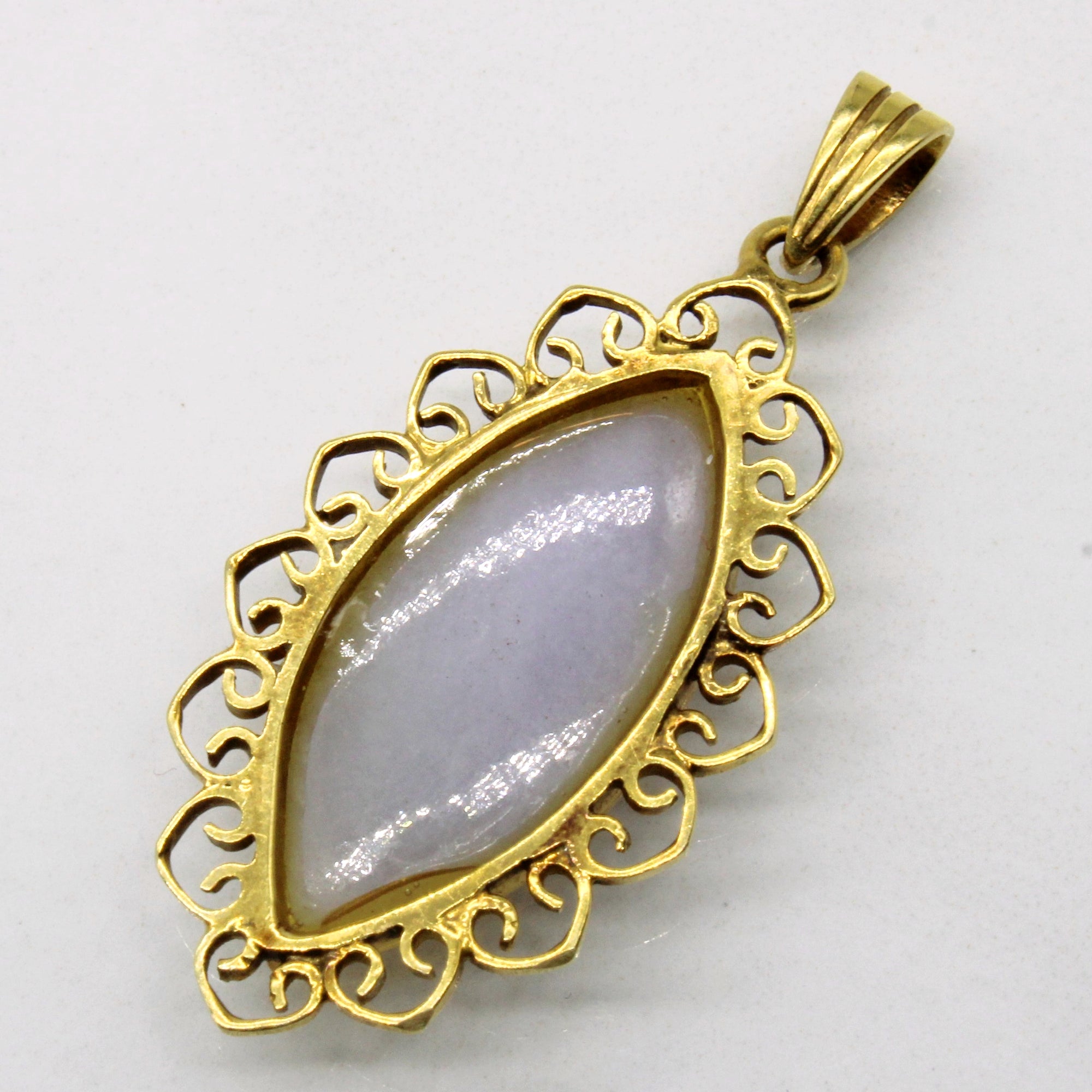 Ornate Lavender Jadeite Pendant | 6.80ct |