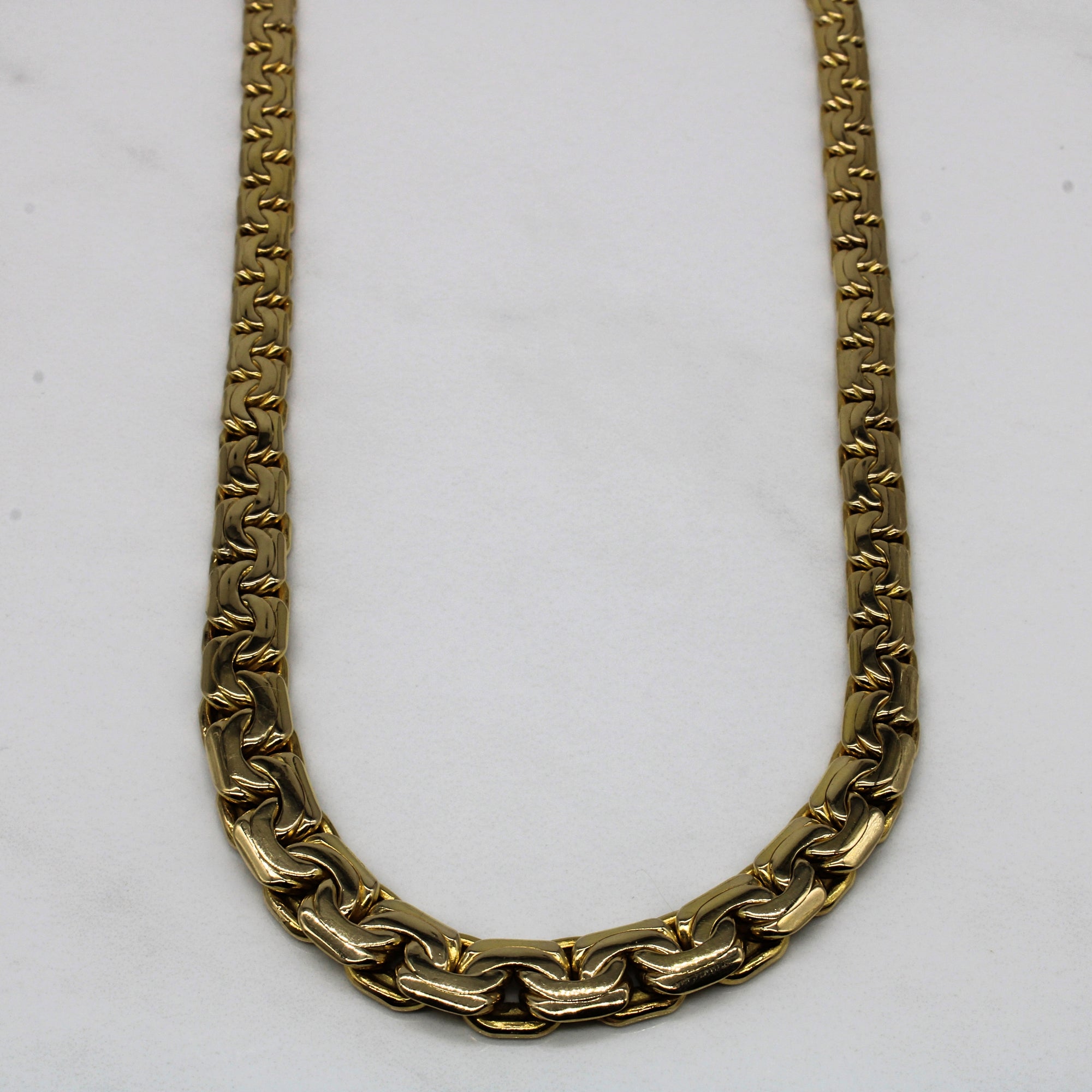14k Yellow Gold Chain Necklace | 15.5