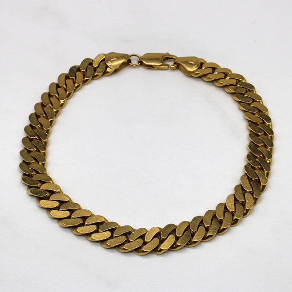 22k Yellow Gold Cuban Link Bracelet | 8.5
