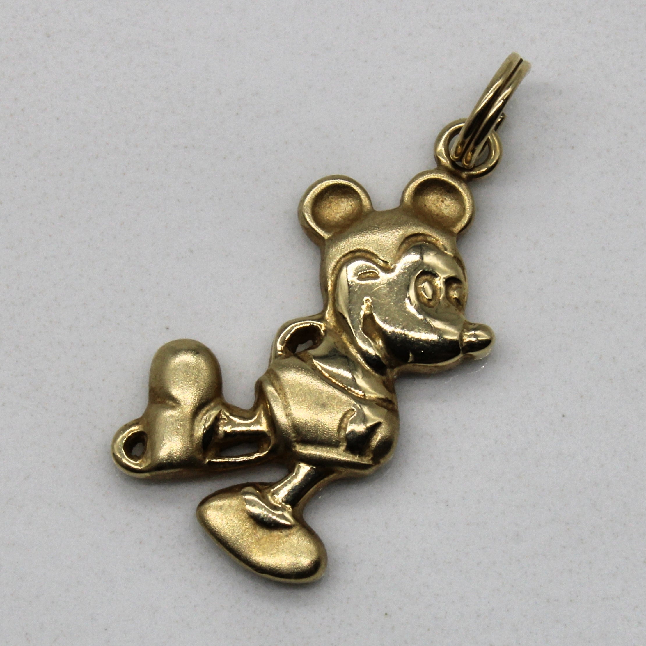 14k Yellow Gold Mickey Mouse Pendant |