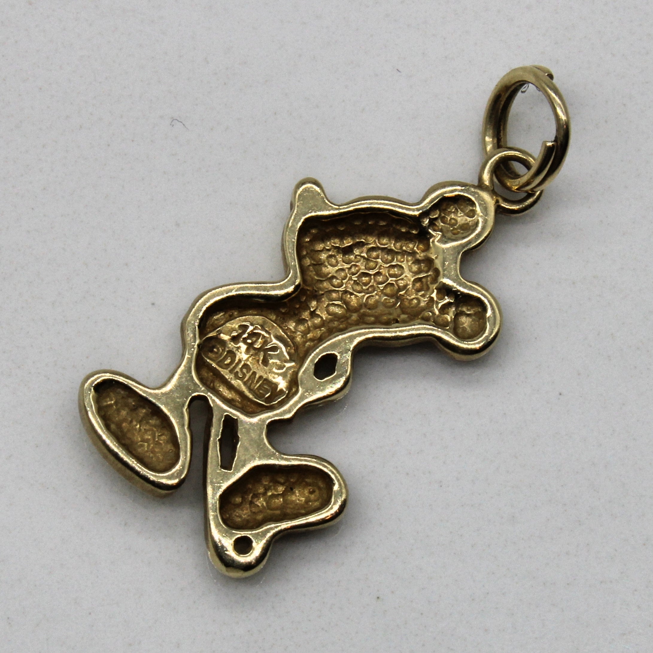 14k Yellow Gold Mickey Mouse Pendant |