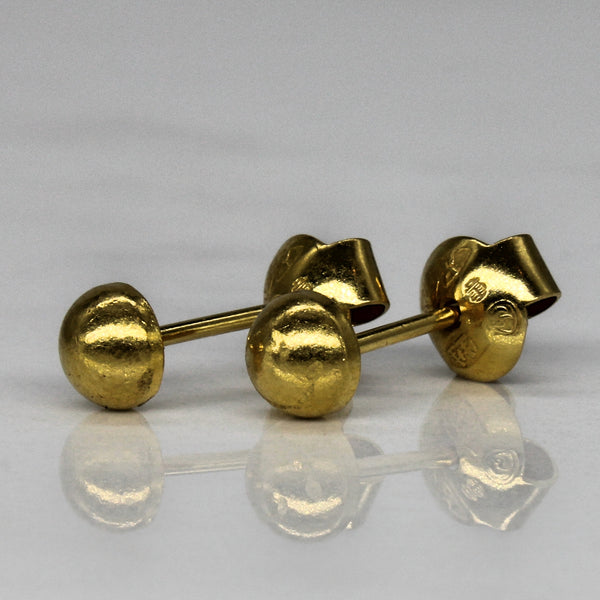 22k Yellow Gold Dome Studs |