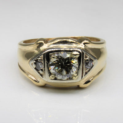Three Stone Round Brilliant Diamond Ring | 1.14ctw | SZ 8.5 |