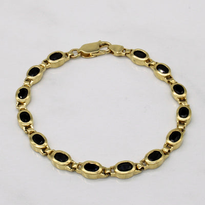Hematite Oval Link Bracelet | 0.56ctw | 7