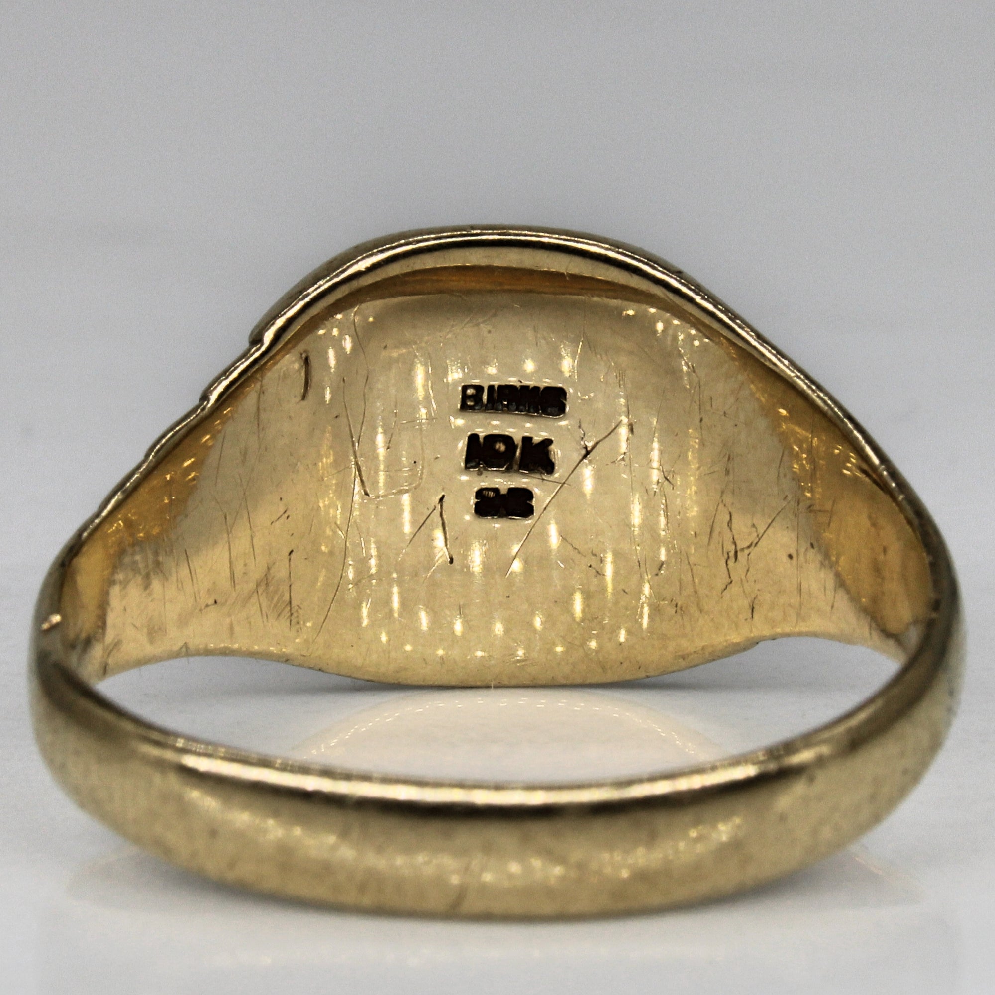 Birks' Yellow Gold Signet Ring | SZ 12.75 |