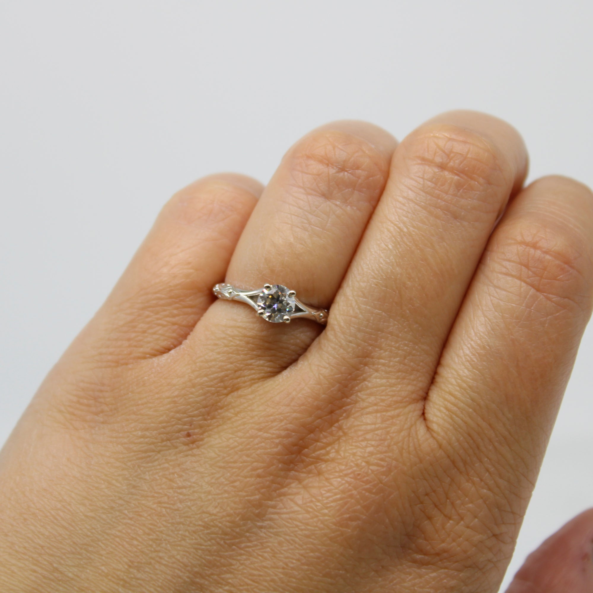 '100 Ways' Split Shank Old European Diamond Engagement Ring | 0.70ct | SZ 6.75 |