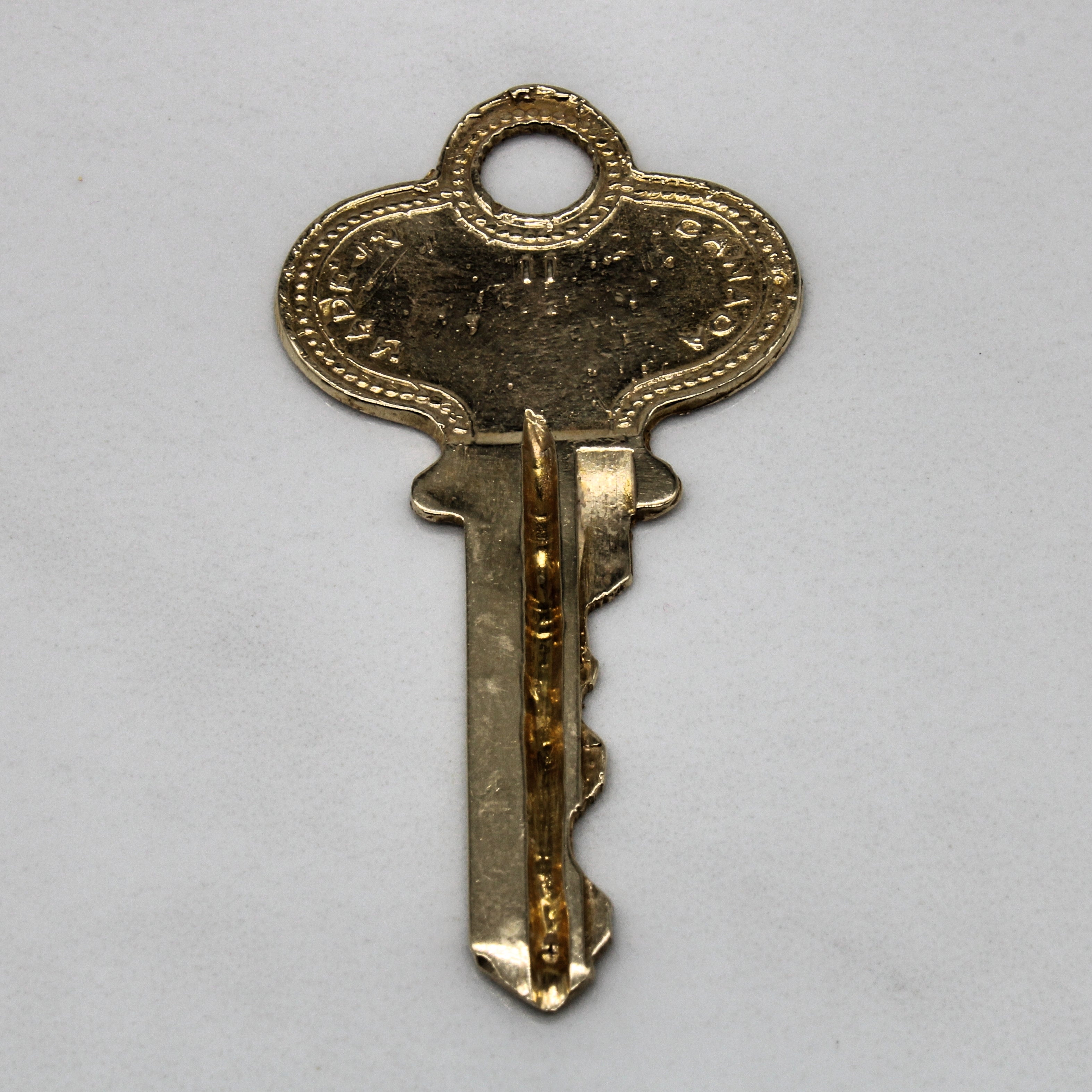 Yellow Gold Key Pendant |