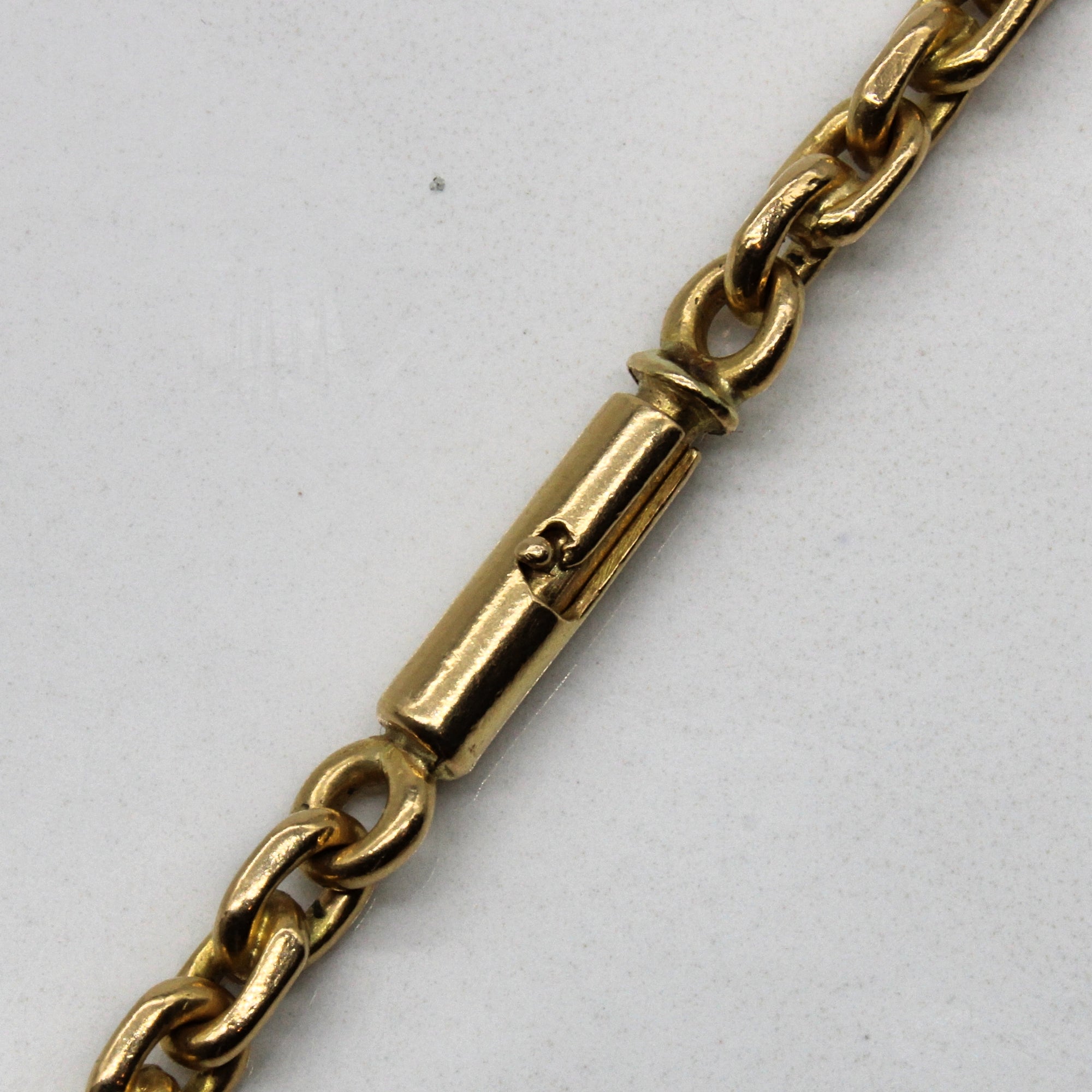 18k Yellow Gold Oval Link Chain | 22