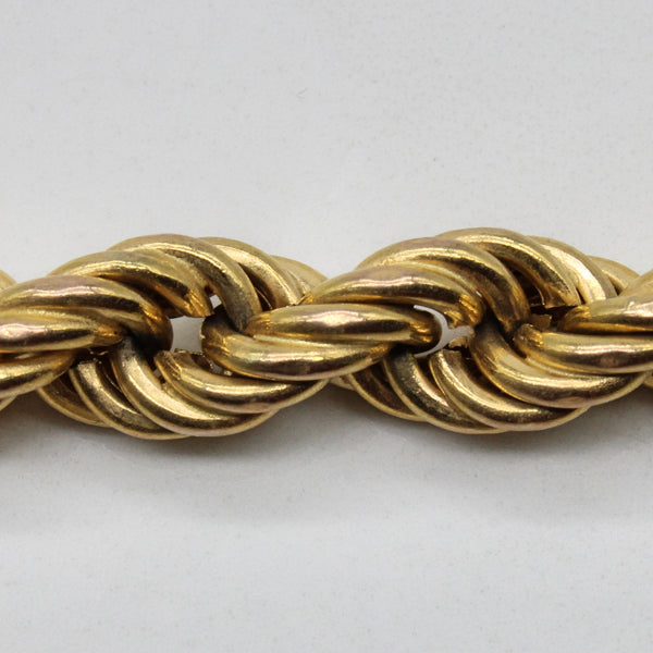 10k Yellow Gold Rope Chain | 26
