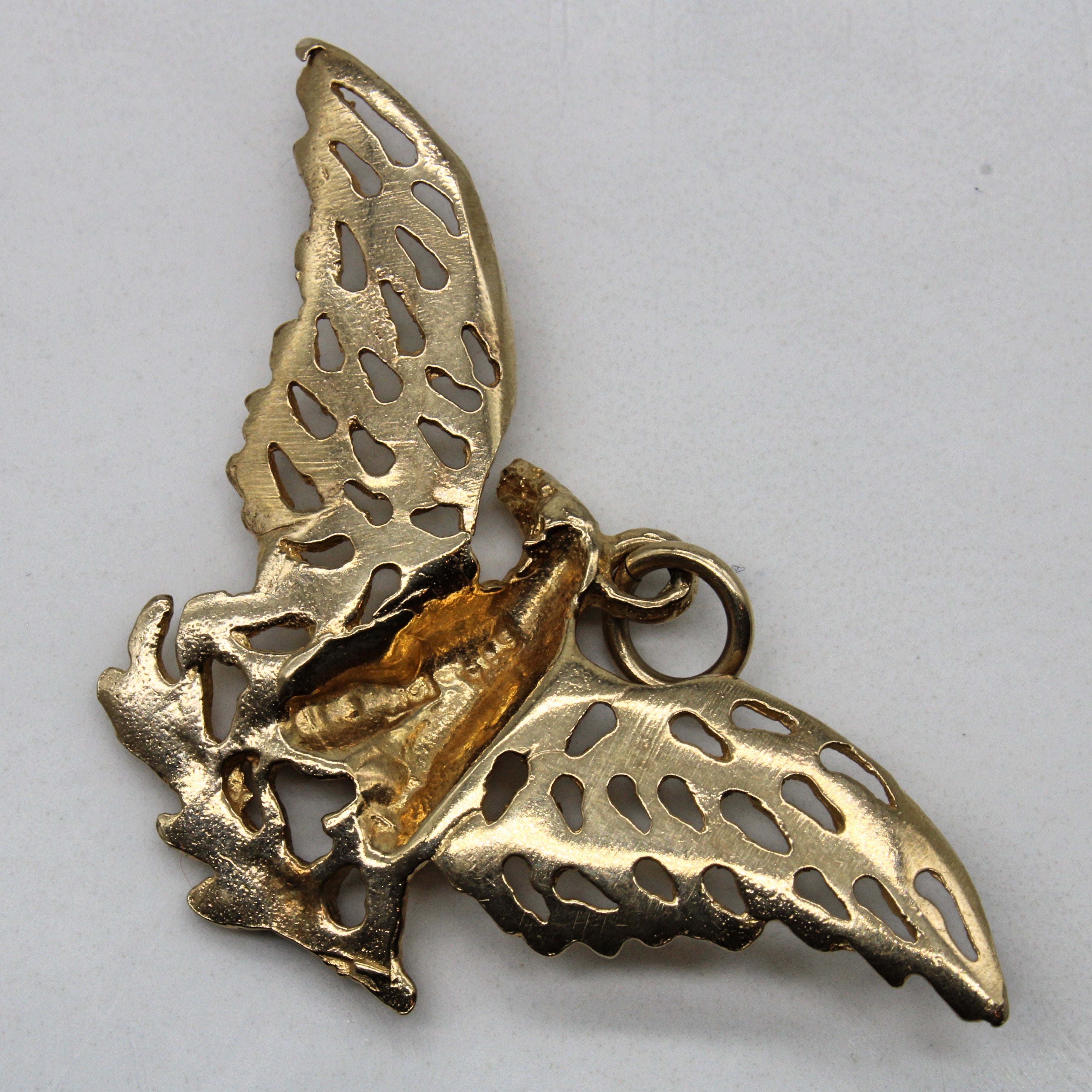 10k Yellow Gold Eagle Pendant |